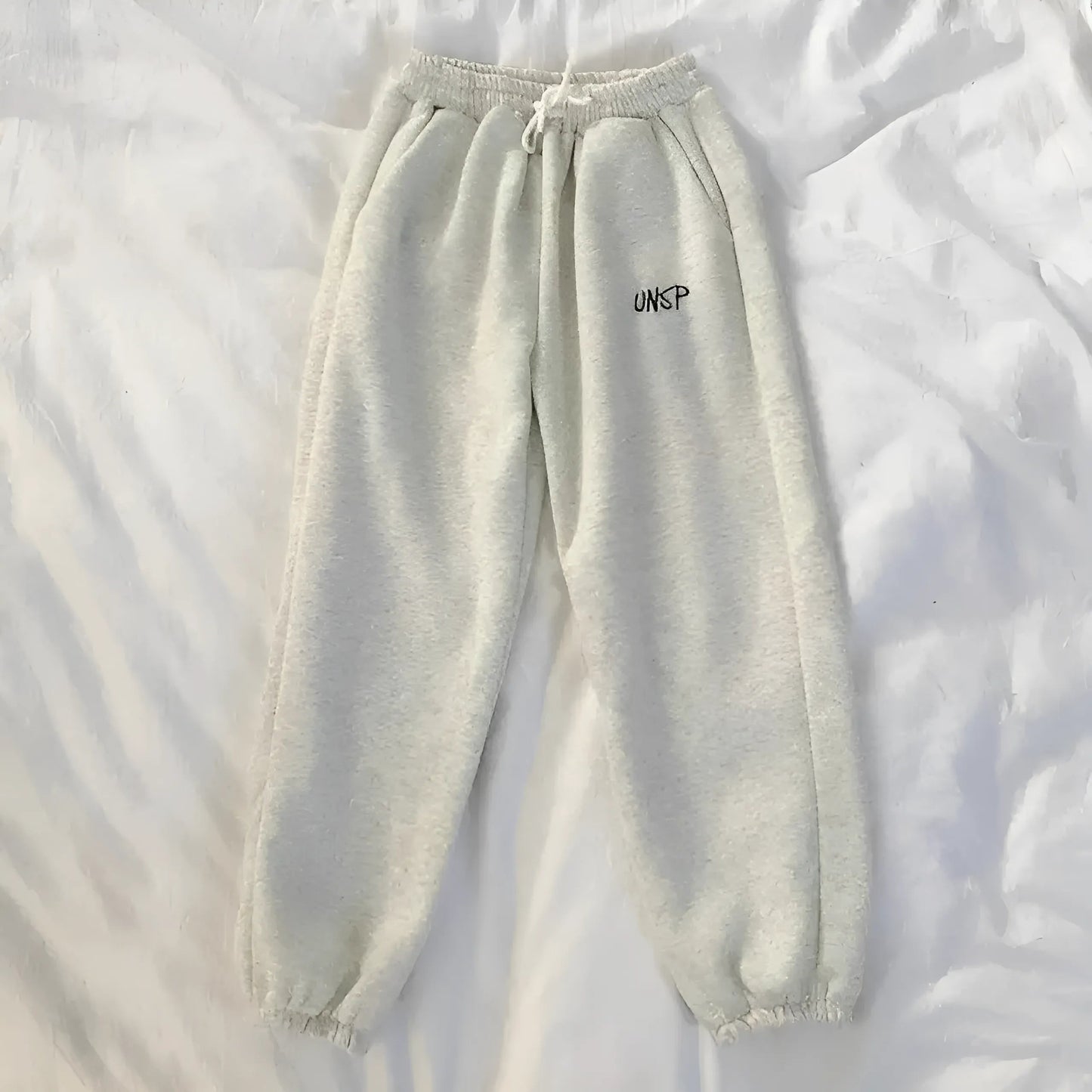 Blanc Pantalons de survêtement simples