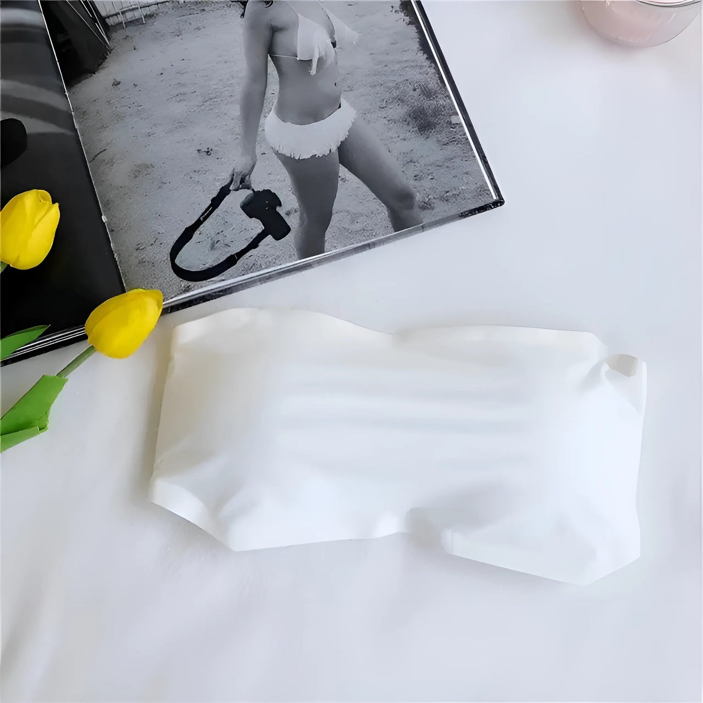 Blanc Soutien-gorge bandeau ajustable universel