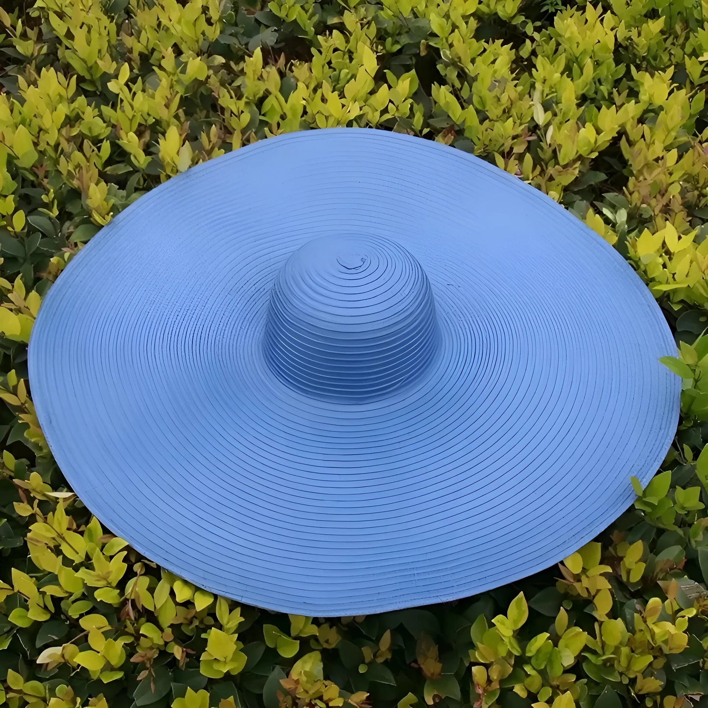 Bleu Chapeau de plage à large bord