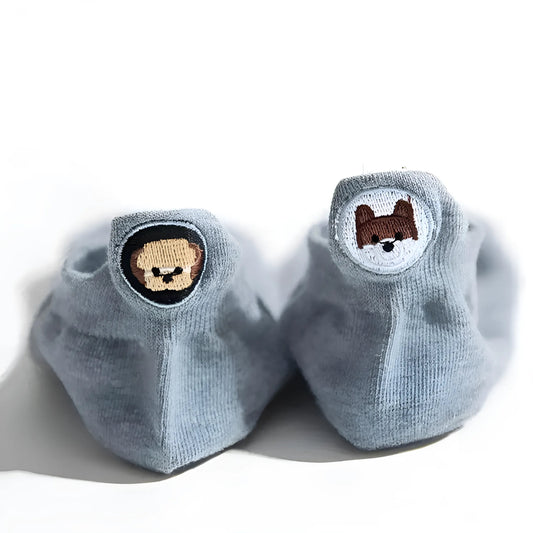 Bleu Chaussettes pour femmes avec talon allongé