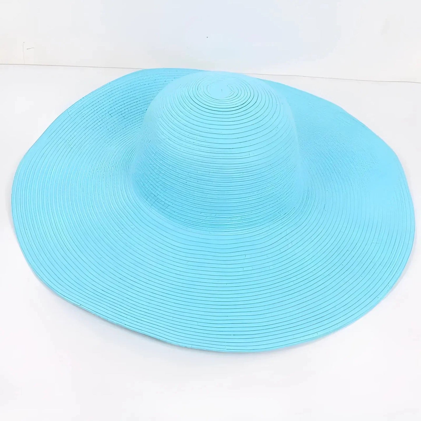 Bleu clair Chapeau de plage classique