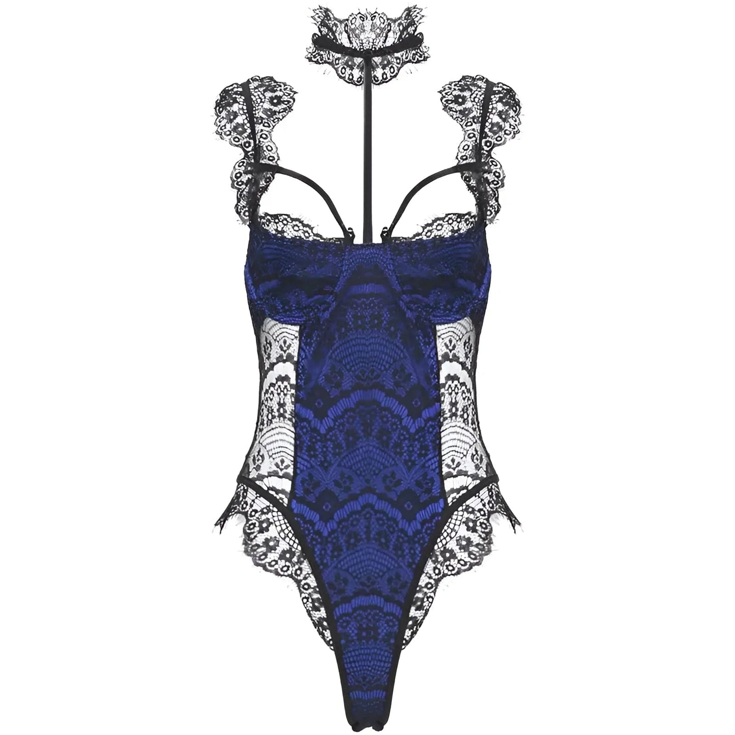 Bleu Corps avec détail de choker