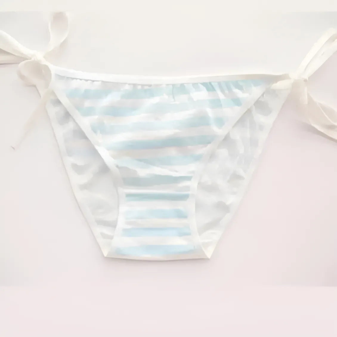 Bleu Culottes classiques à nouer sur le côté