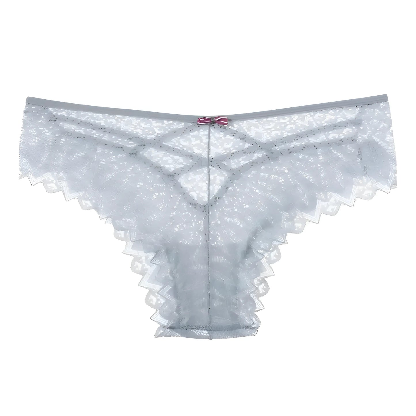 Bleu Culottes en dentelle avec des bretelles