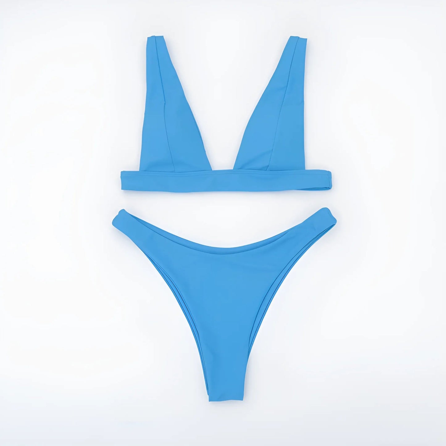 Bleu Maillot de bain universel en deux pièces