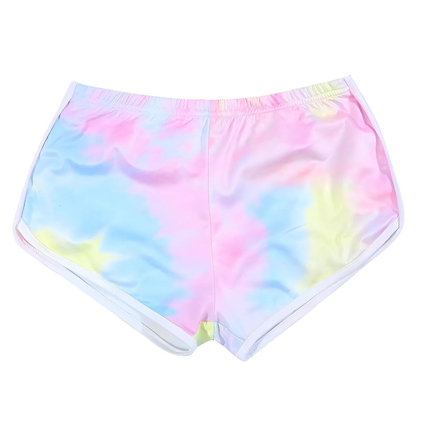 Bleu Shorts de nuit tie-dye pour femmes