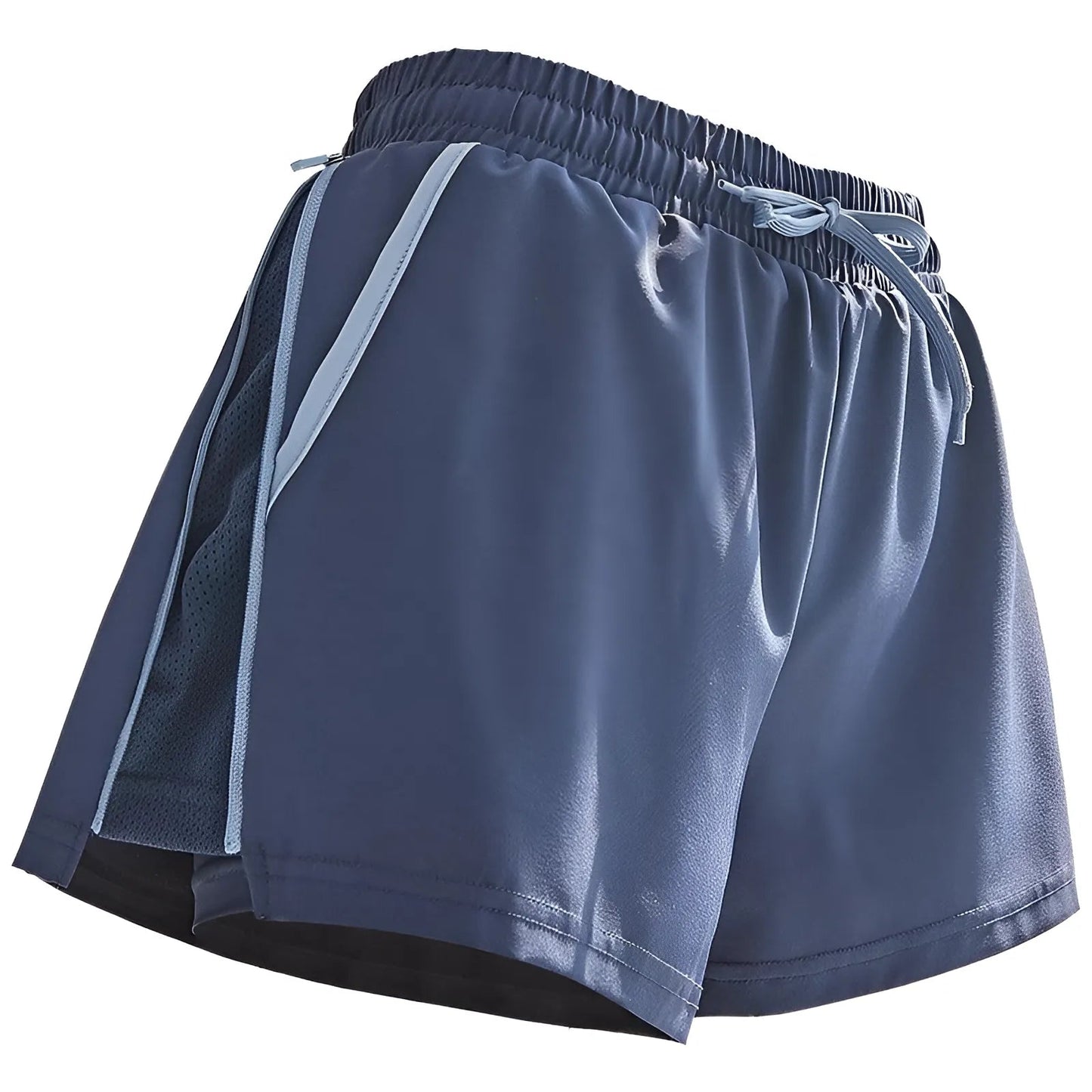 Bleu Shorts de sport amples