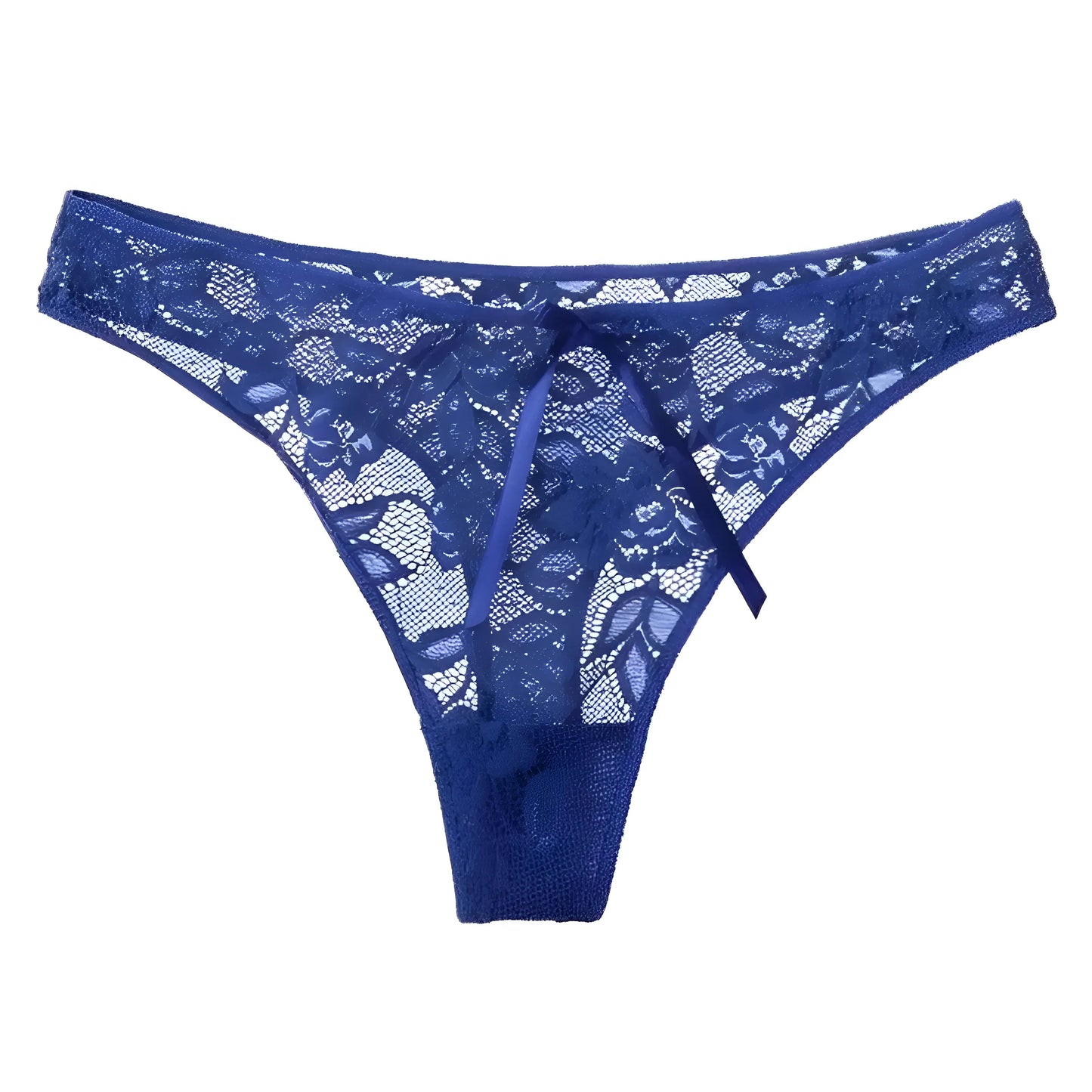 Bleu String en dentelle classique universel