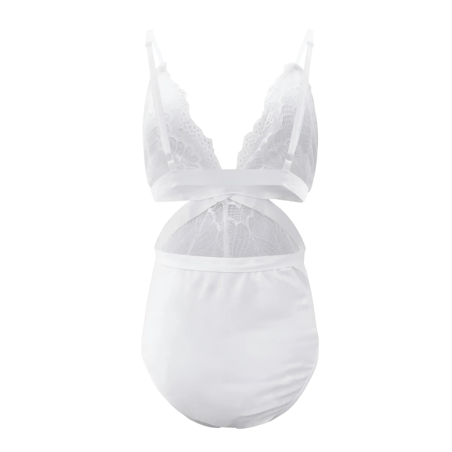 Body en dentelle avec découpes décoratives