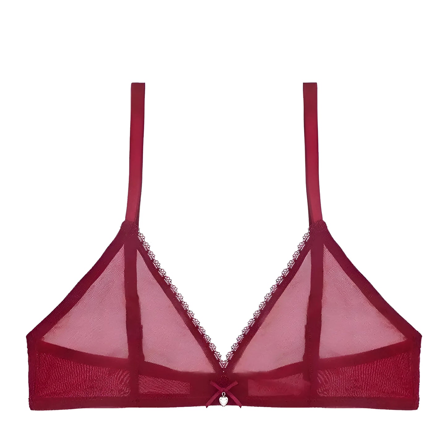 Bourgogne Bralette transparente