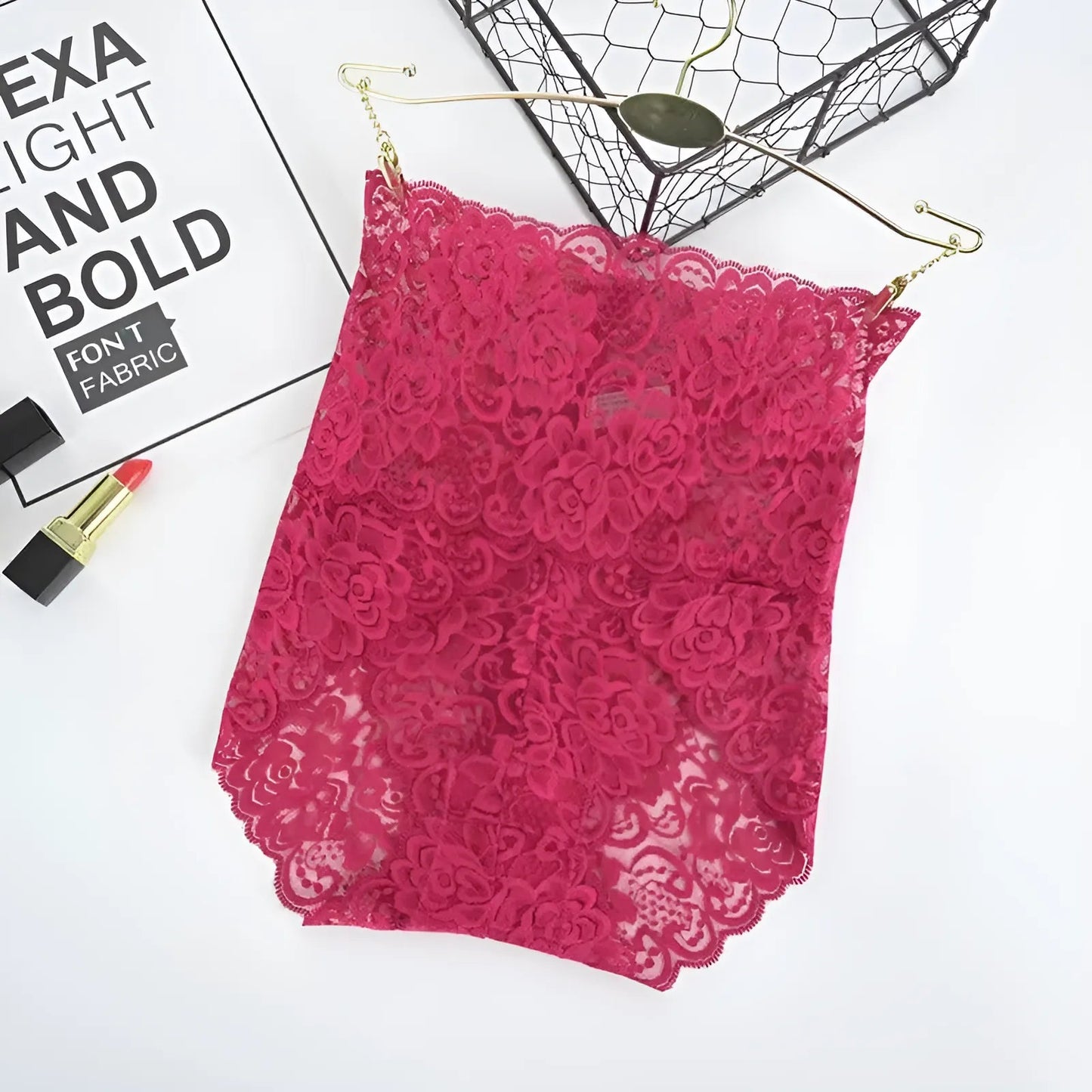 Bourgogne Culotte haute en dentelle