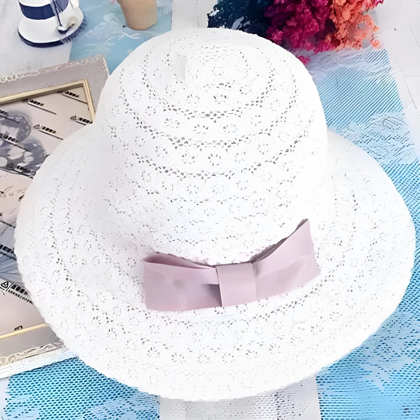 Chapeau de plage avec nœud