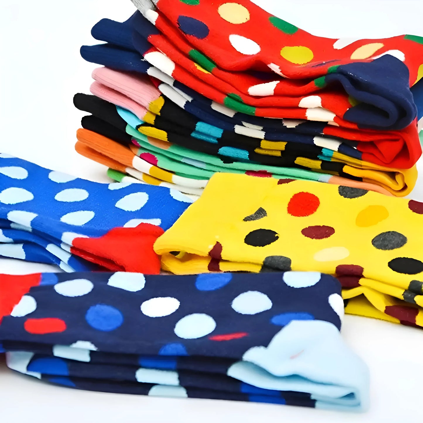 Chaussettes à pois pour hommes