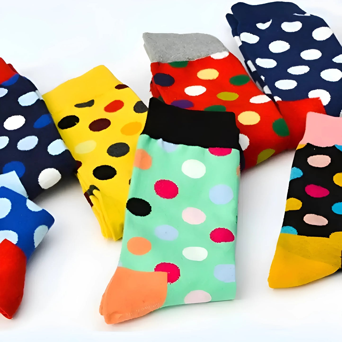 Chaussettes à pois pour hommes