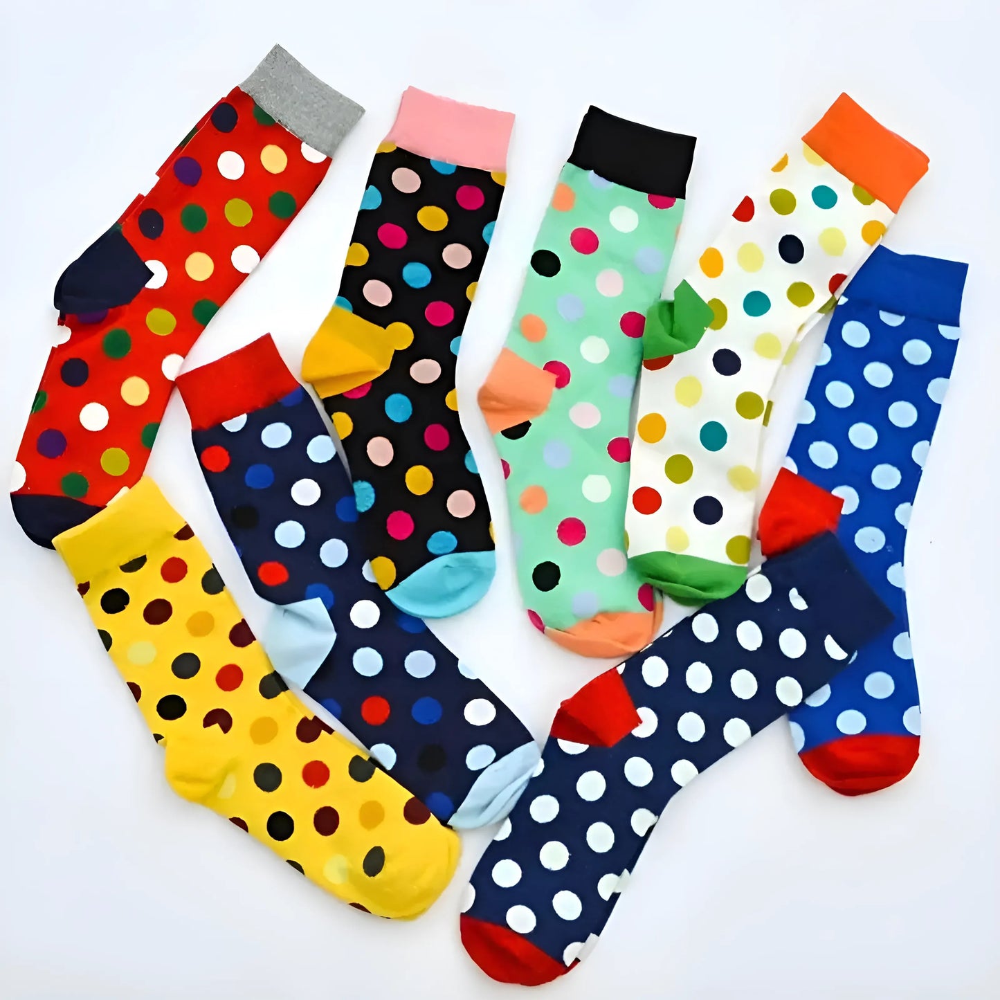 Chaussettes à pois pour hommes