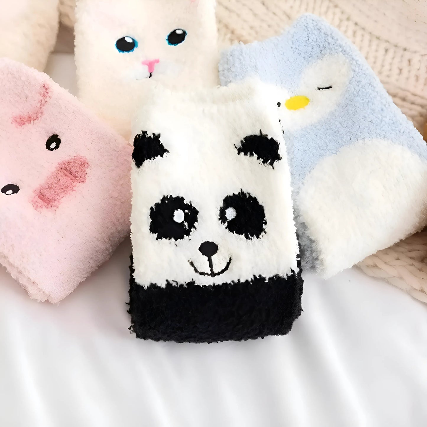 Chaussettes funky sur le thème des animaux