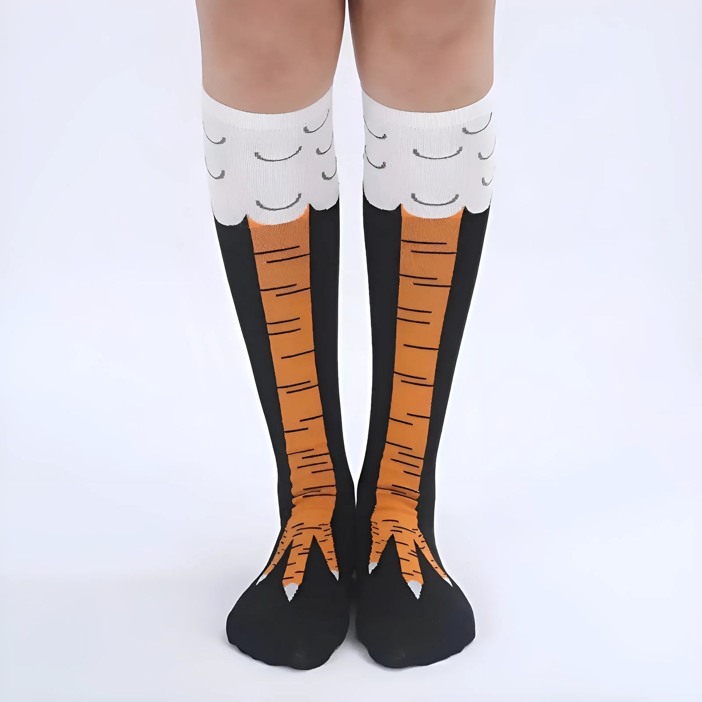 Chaussettes longues à motifs colorés