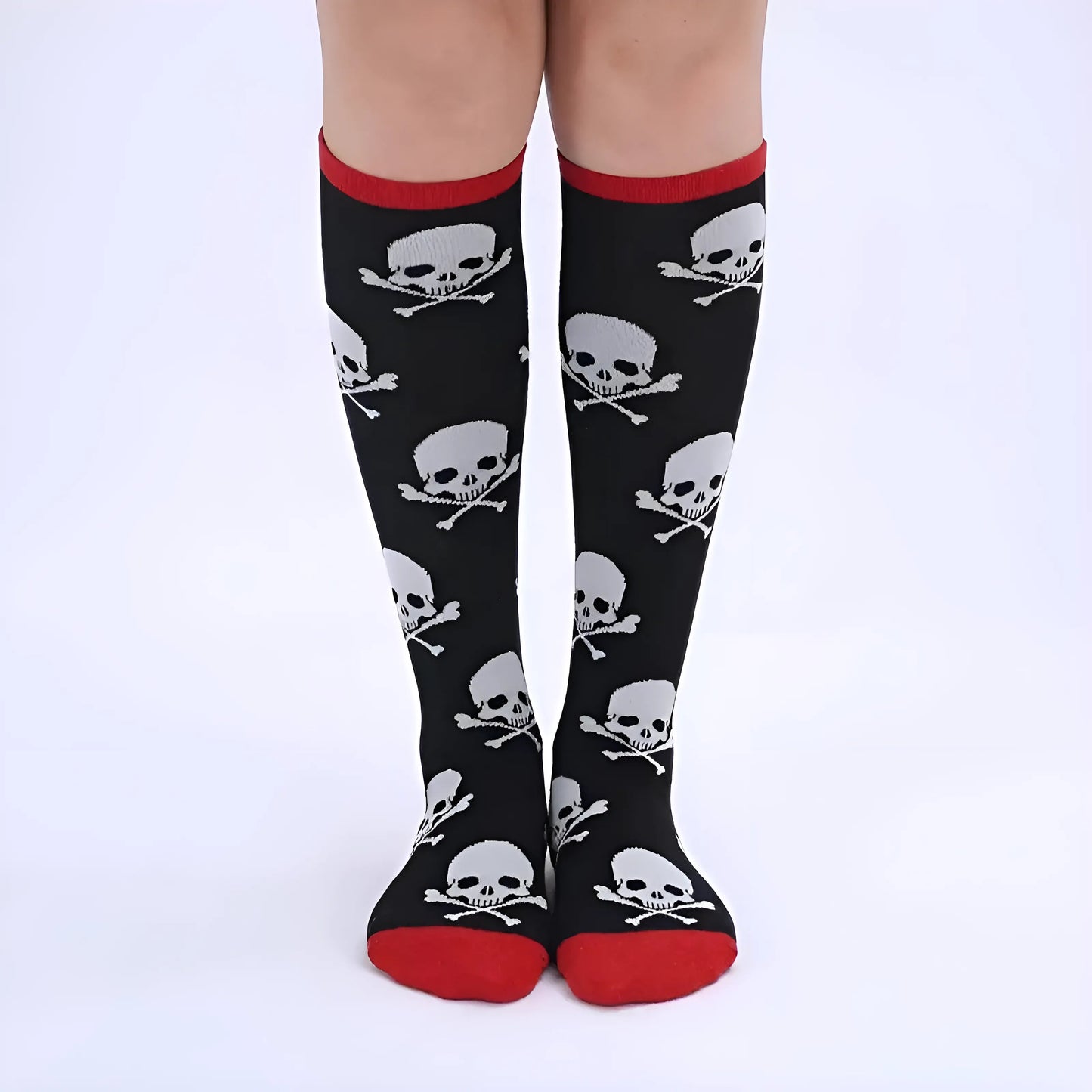 Chaussettes longues à motifs colorés