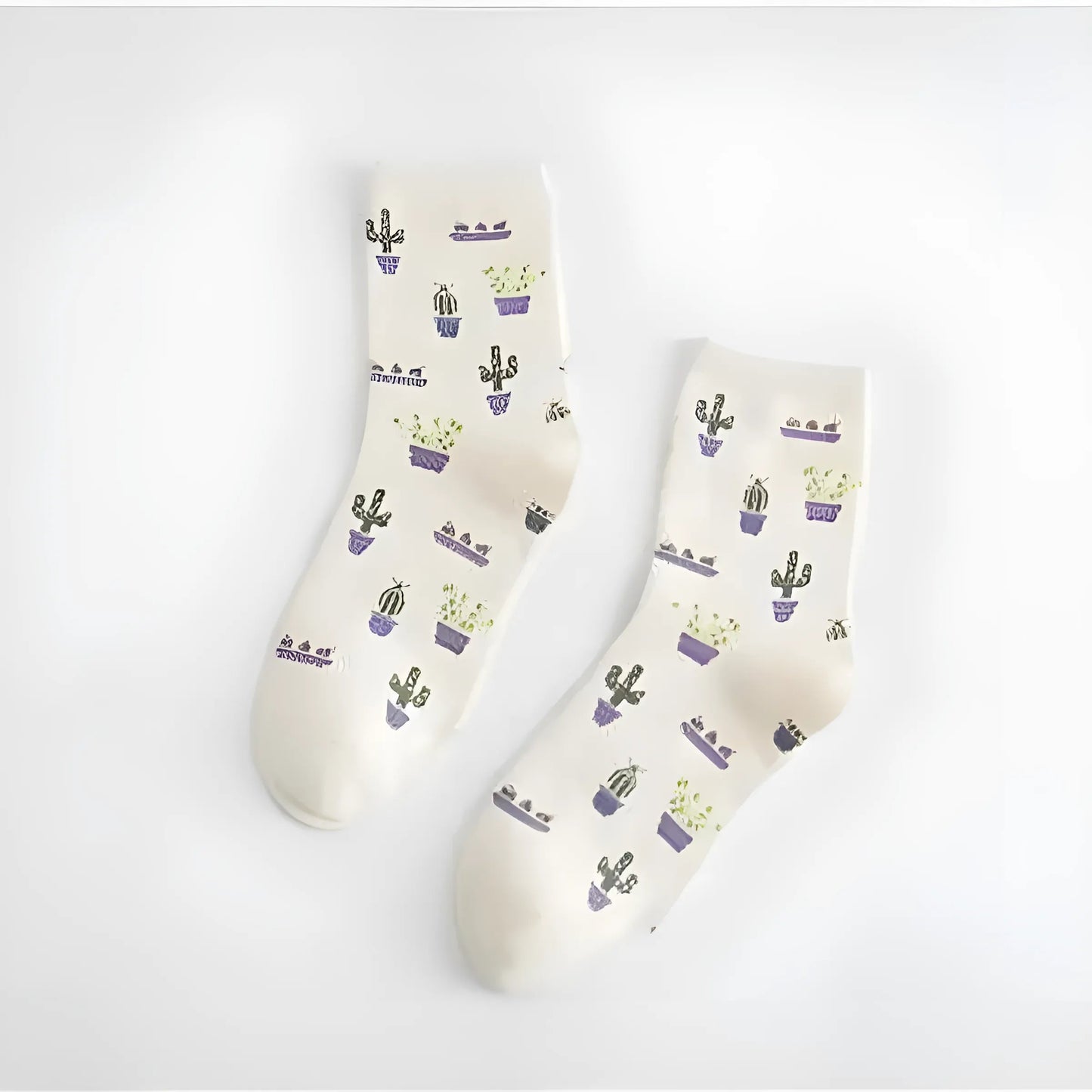 Chaussettes longues en cactus