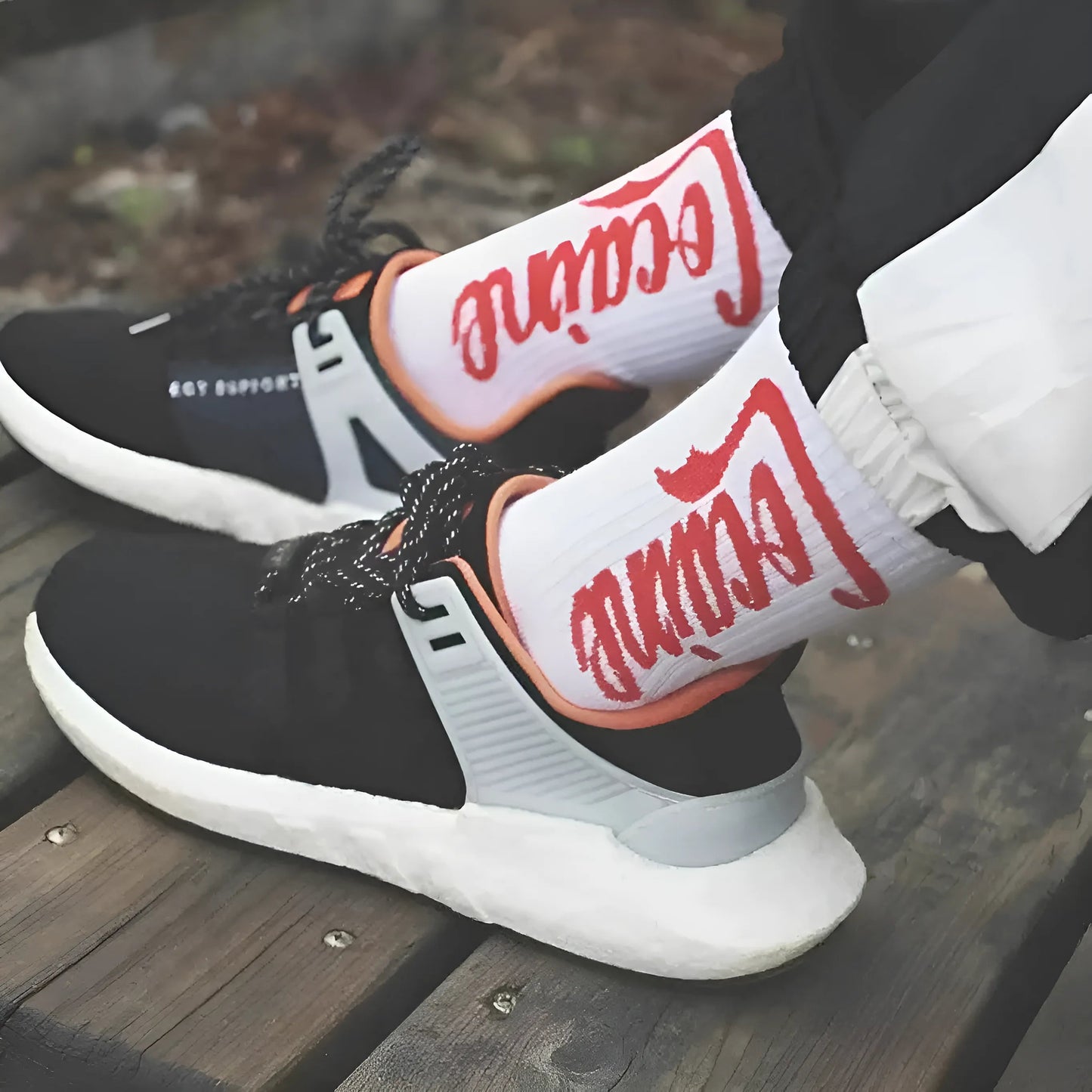 Chaussettes longues pour hommes avec imprimé 'Cocaine'