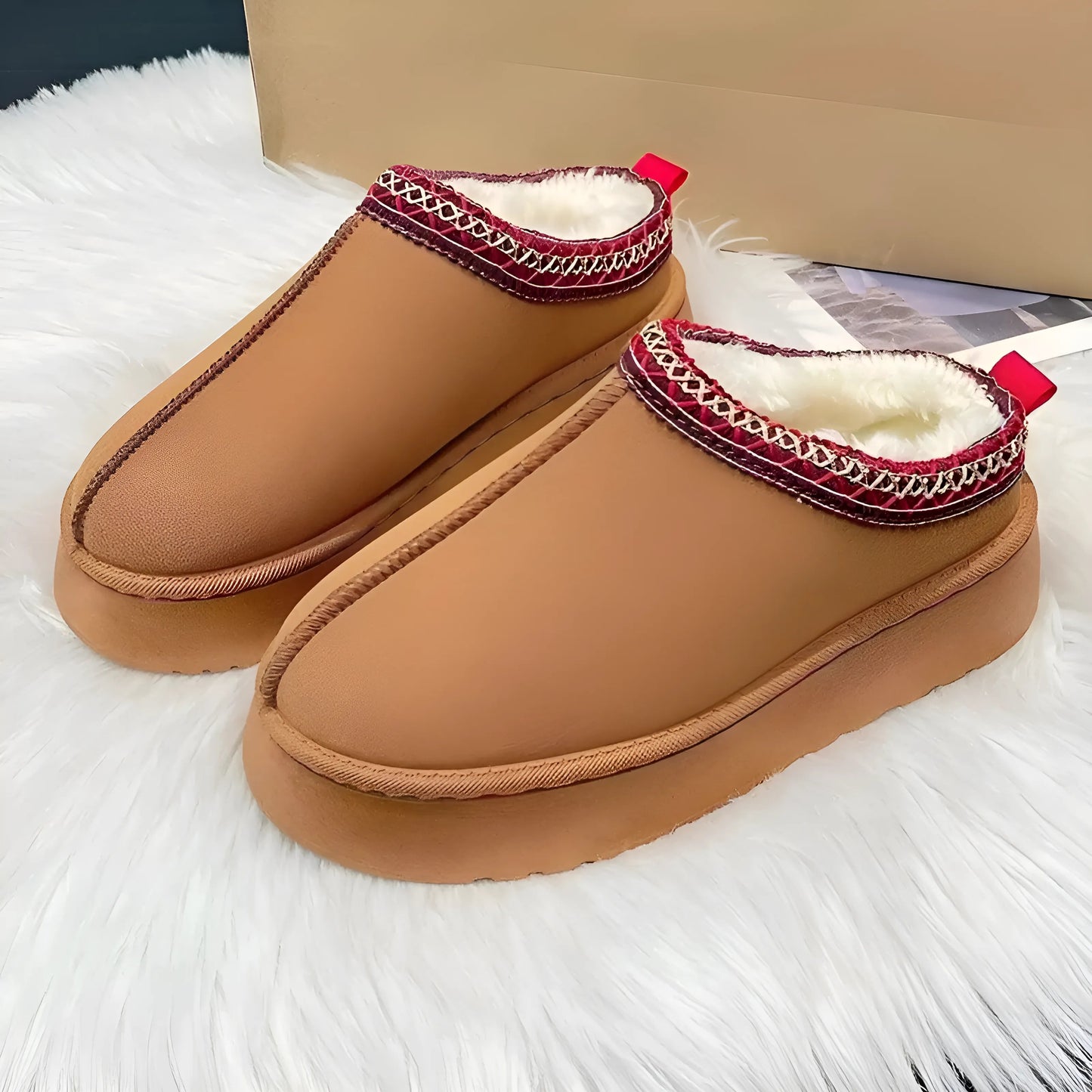 Chaussons d'intérieur chauds