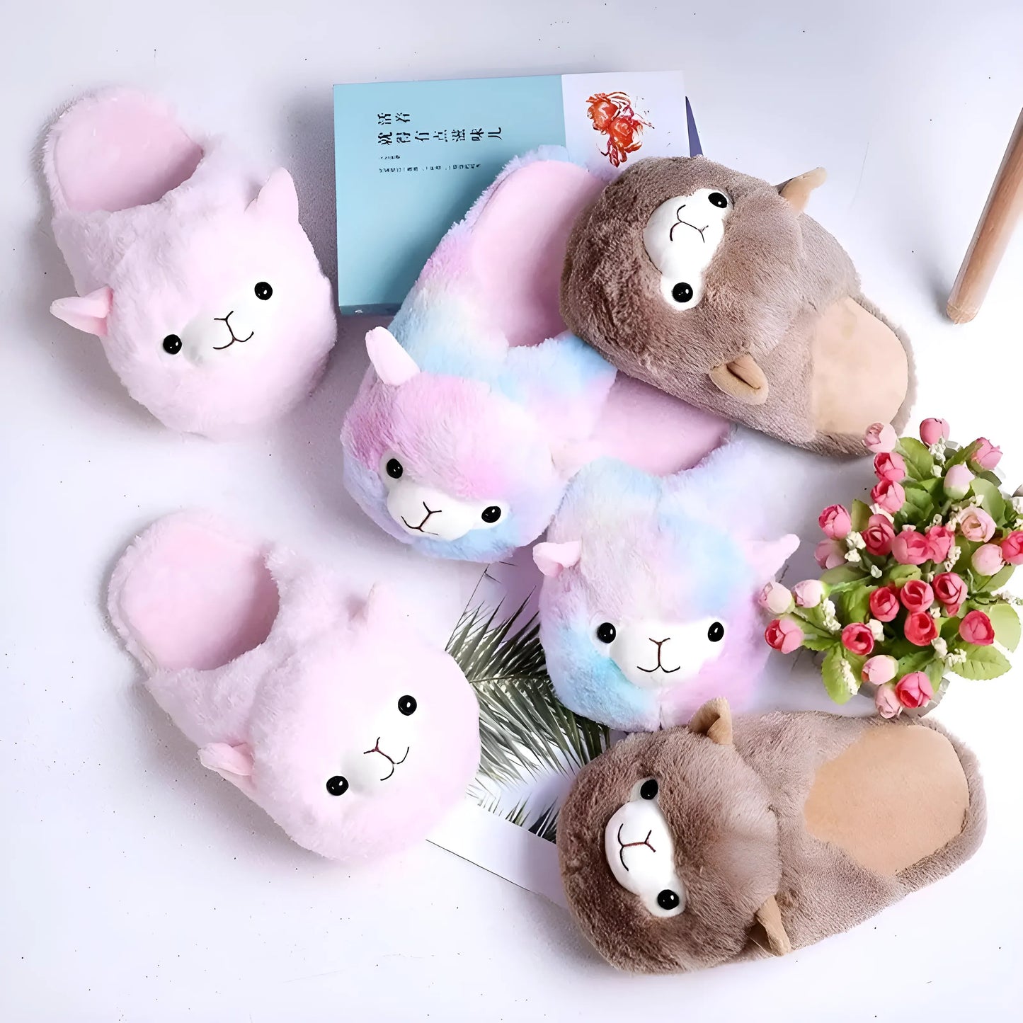 Chaussons en lama pour femmes