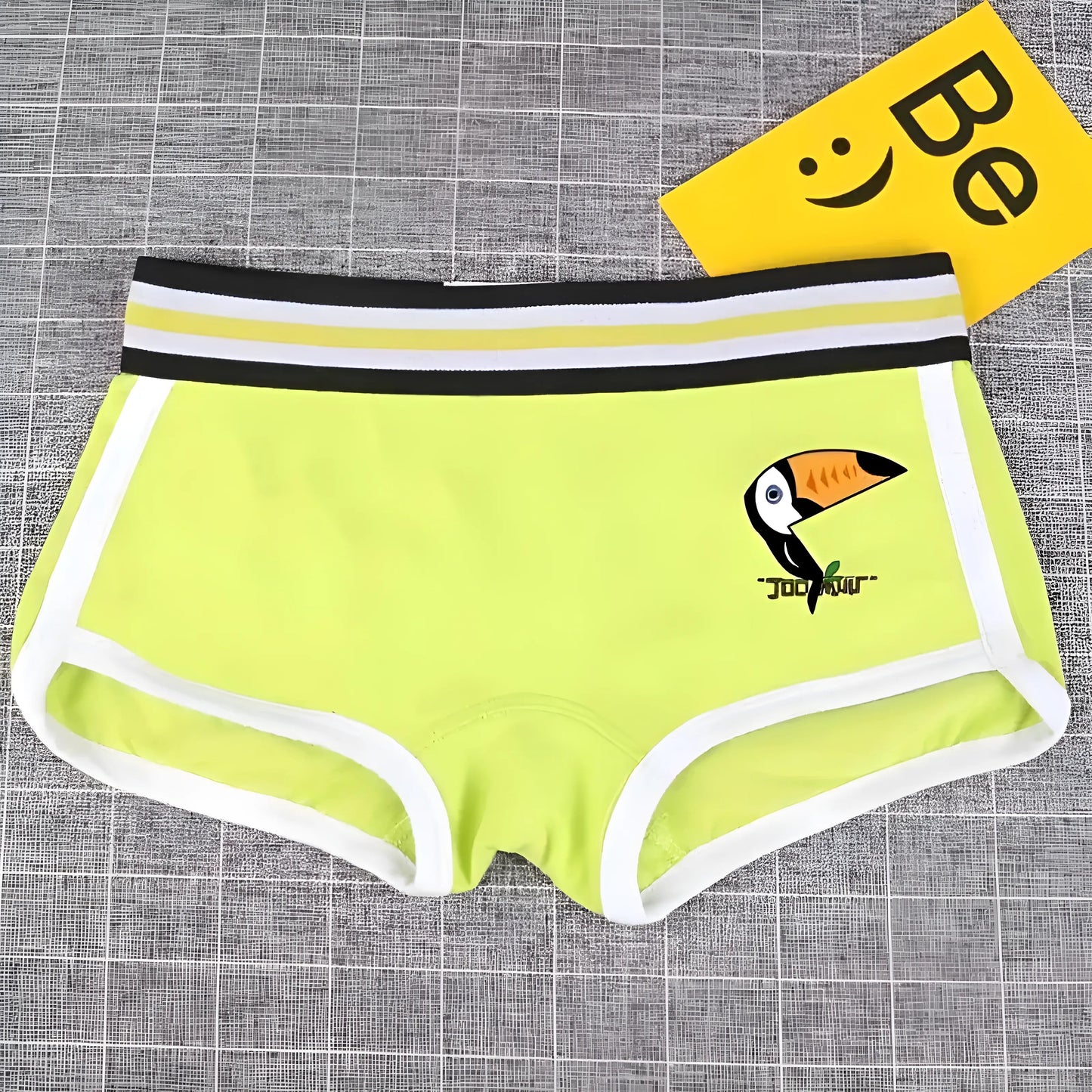 Citron vert Shorts de boxe colorés pour femmes