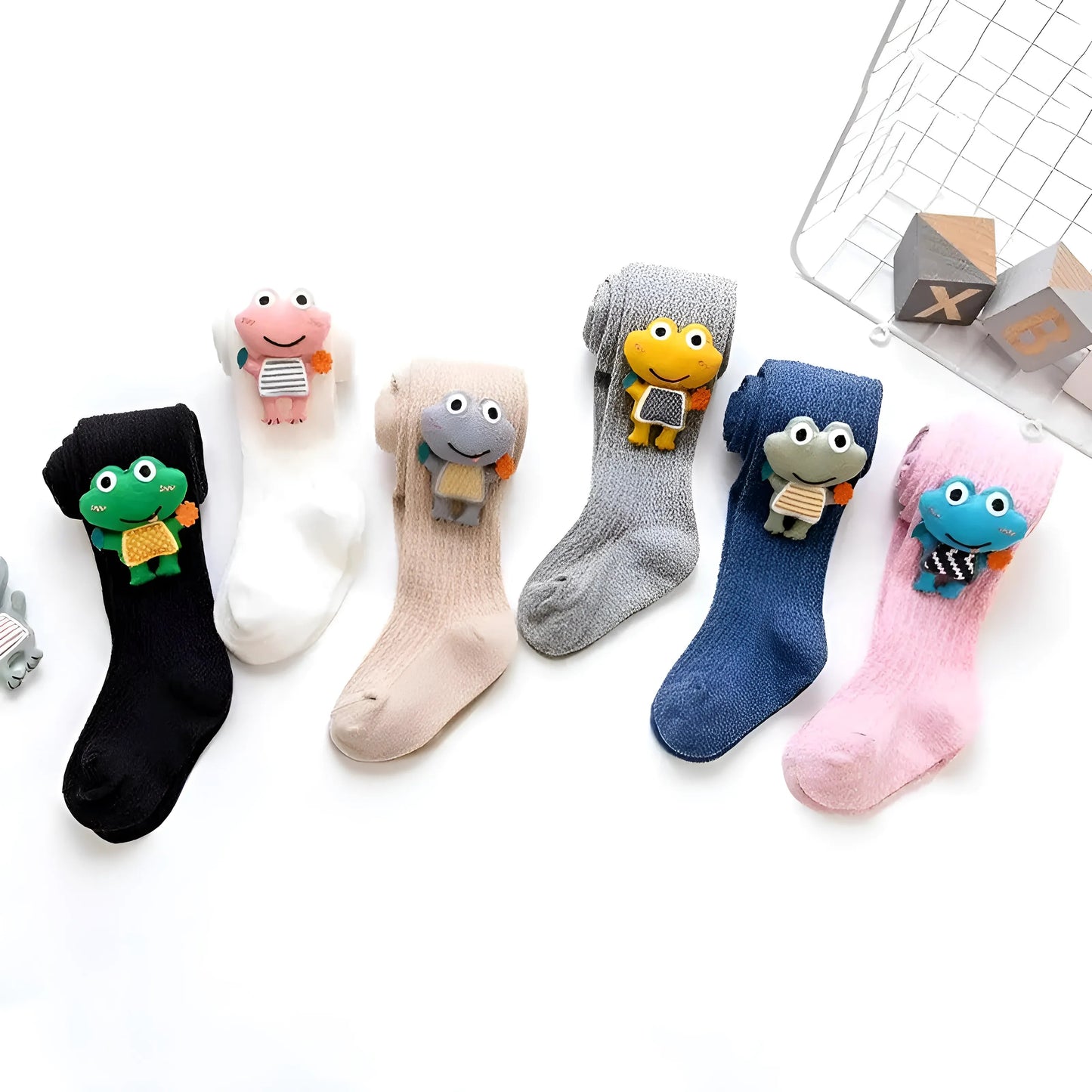 Collants pour enfants avec design de grenouille