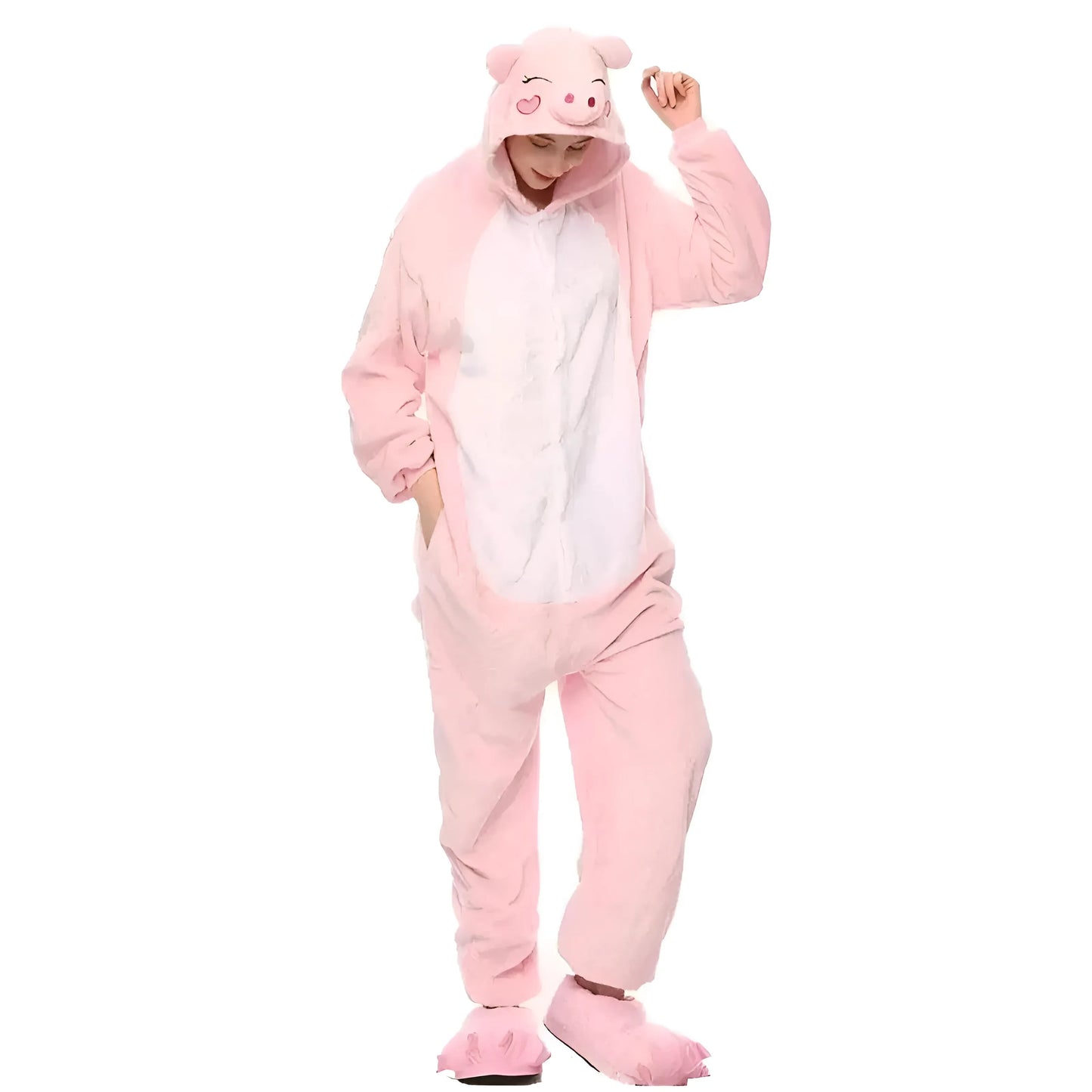 Combinaison en forme de cochon rose
