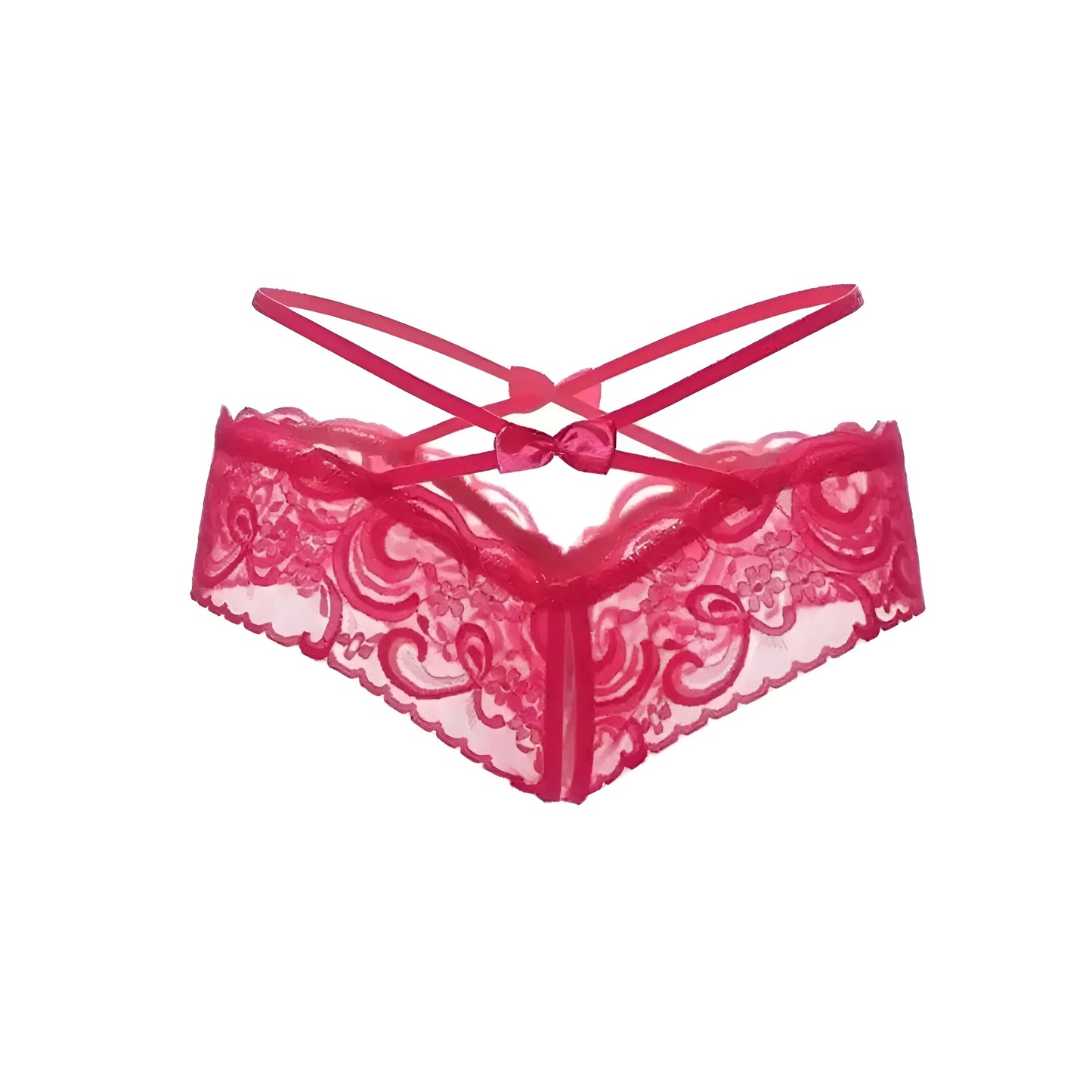 Culottes en dentelle avec des bretelles décoratives