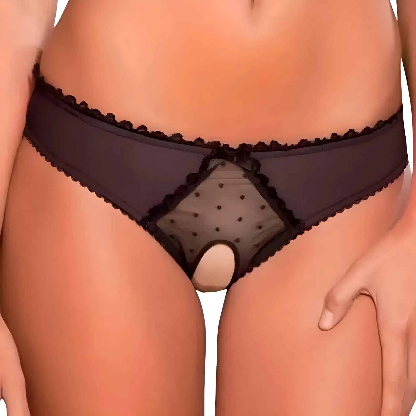 Culottes en dentelle avec détail découpé