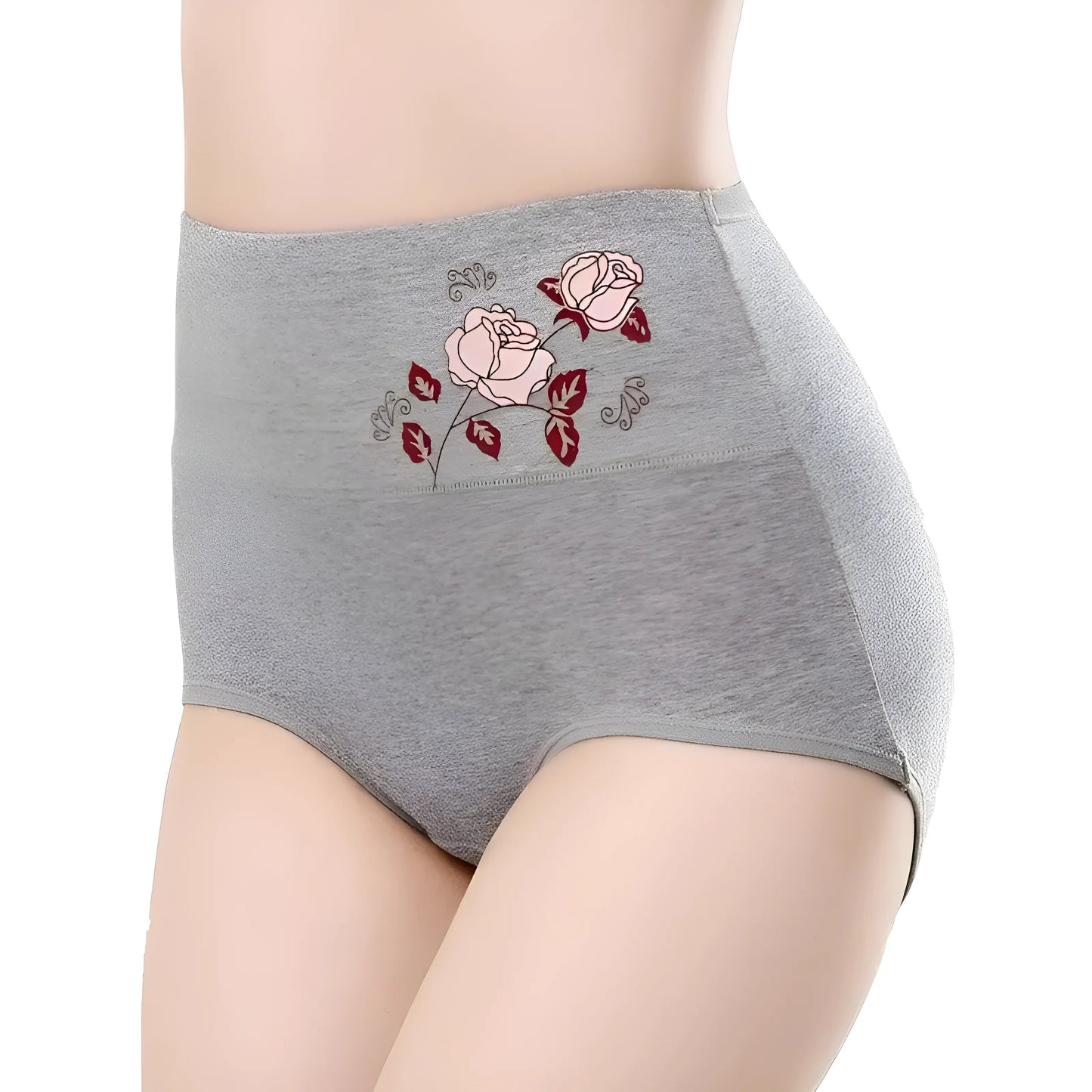 Culottes taille haute avec rose décorative