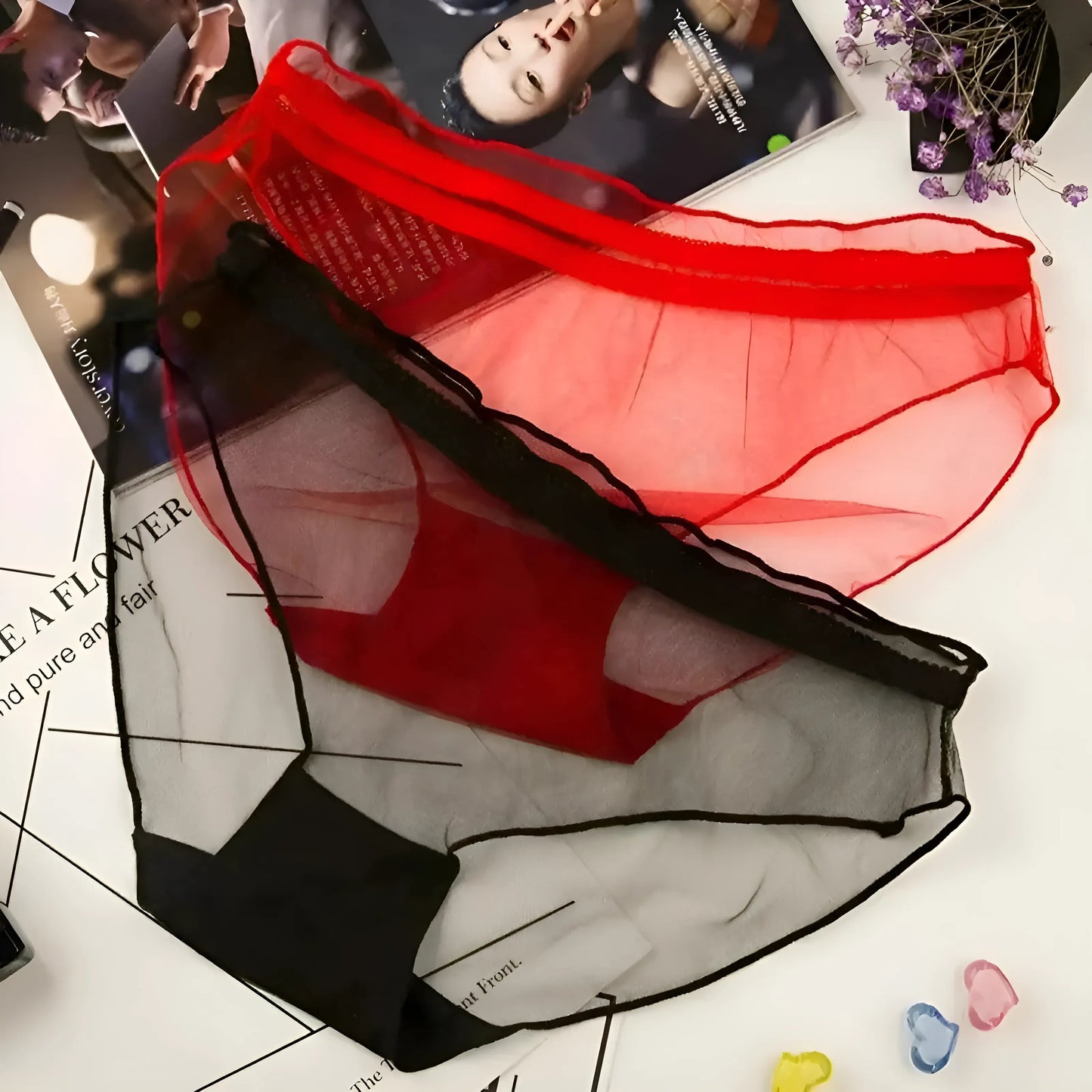 Culottes transparentes