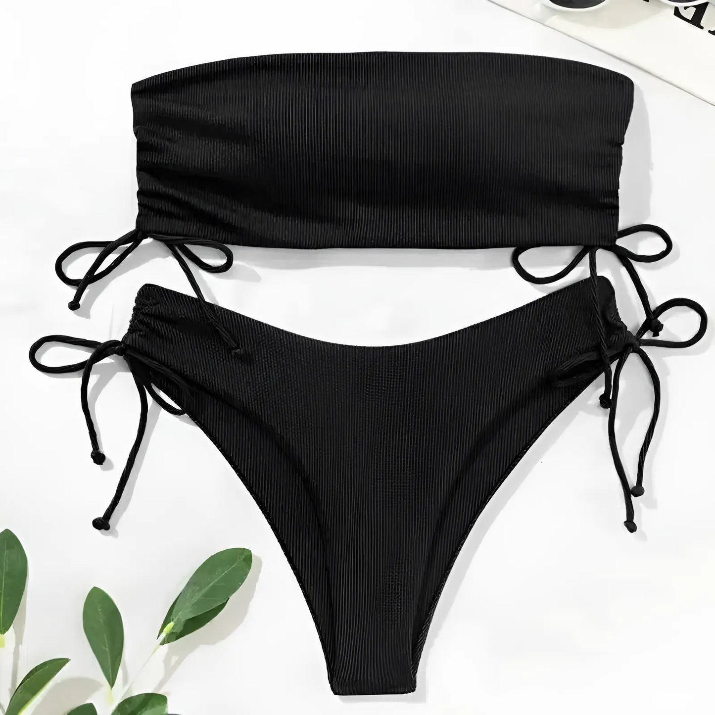 Ensemble de bikini deux pièces sans bretelles