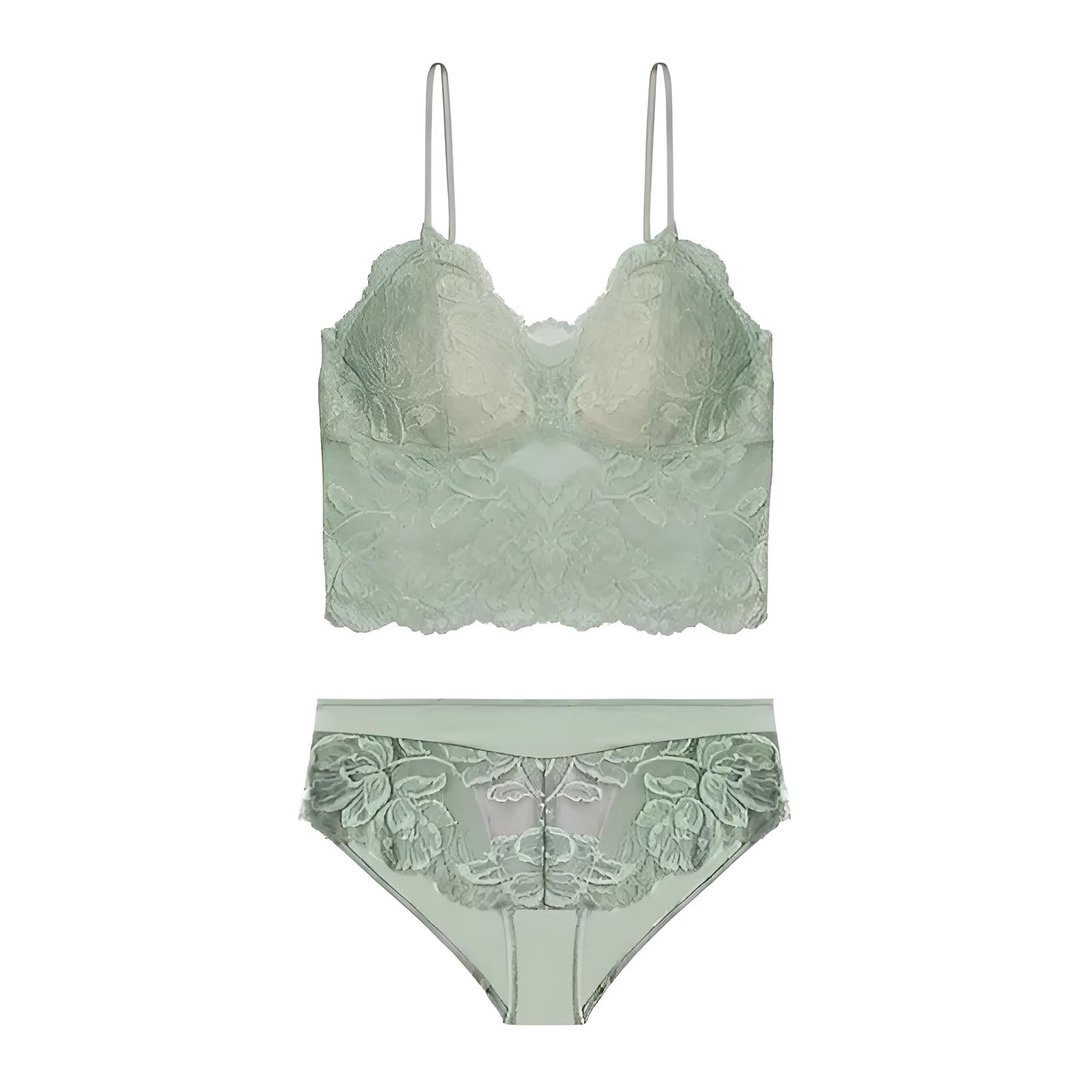 Ensemble de lingerie en dentelle avec bralette
