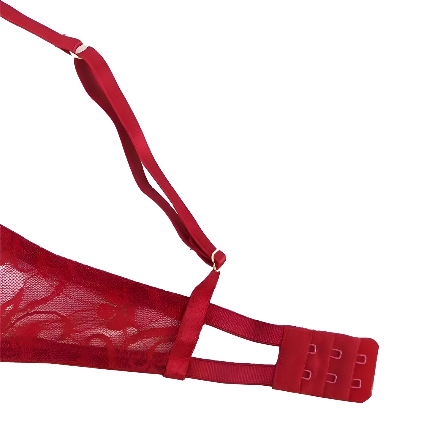 Ensemble de lingerie en dentelle avec liens décoratifs en grandes tailles