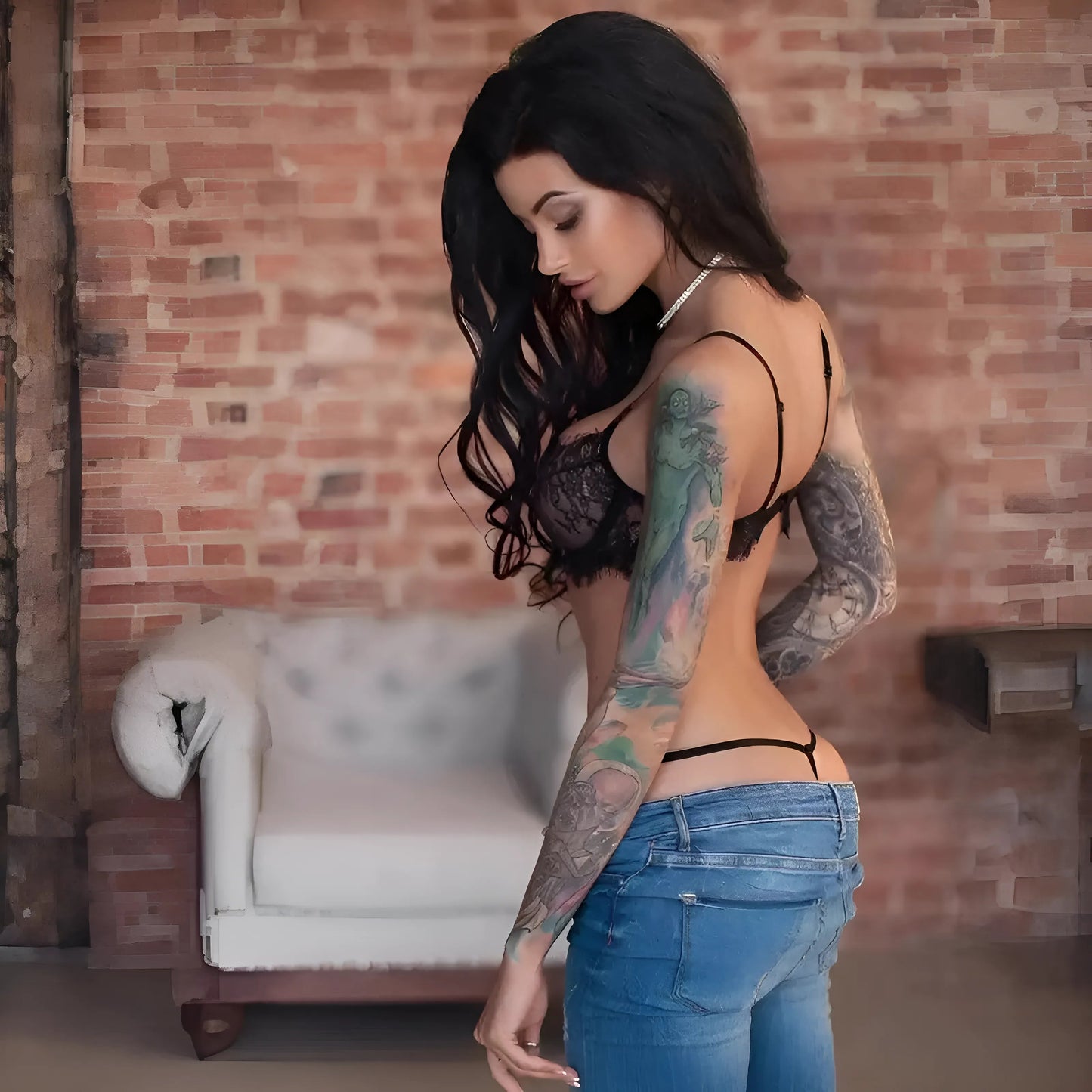 Ensemble de lingerie en dentelle délicate