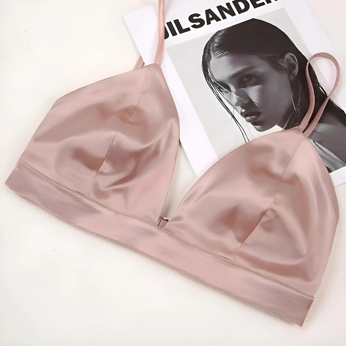 Ensemble de pyjama long en satin 3 pièces