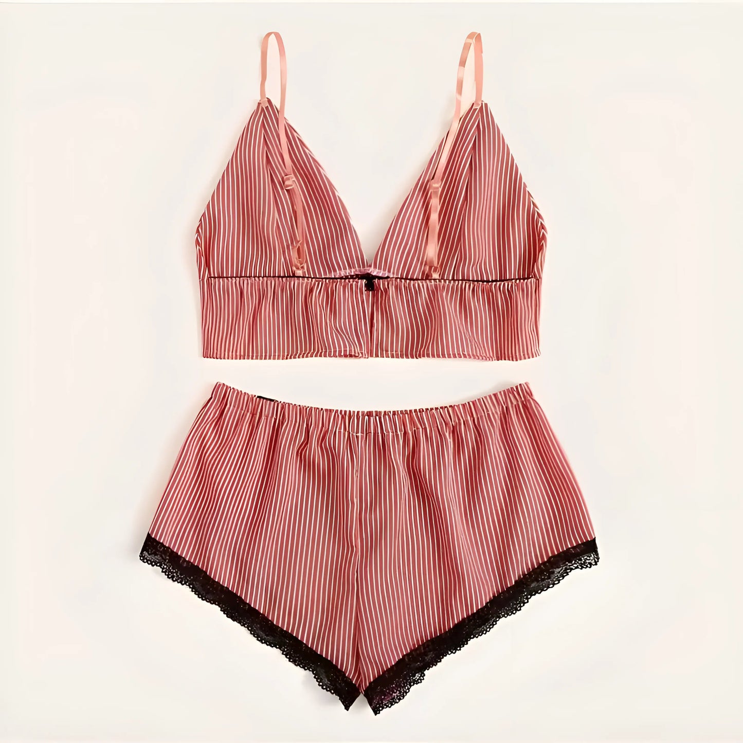 Ensemble de pyjama pour femmes avec top court