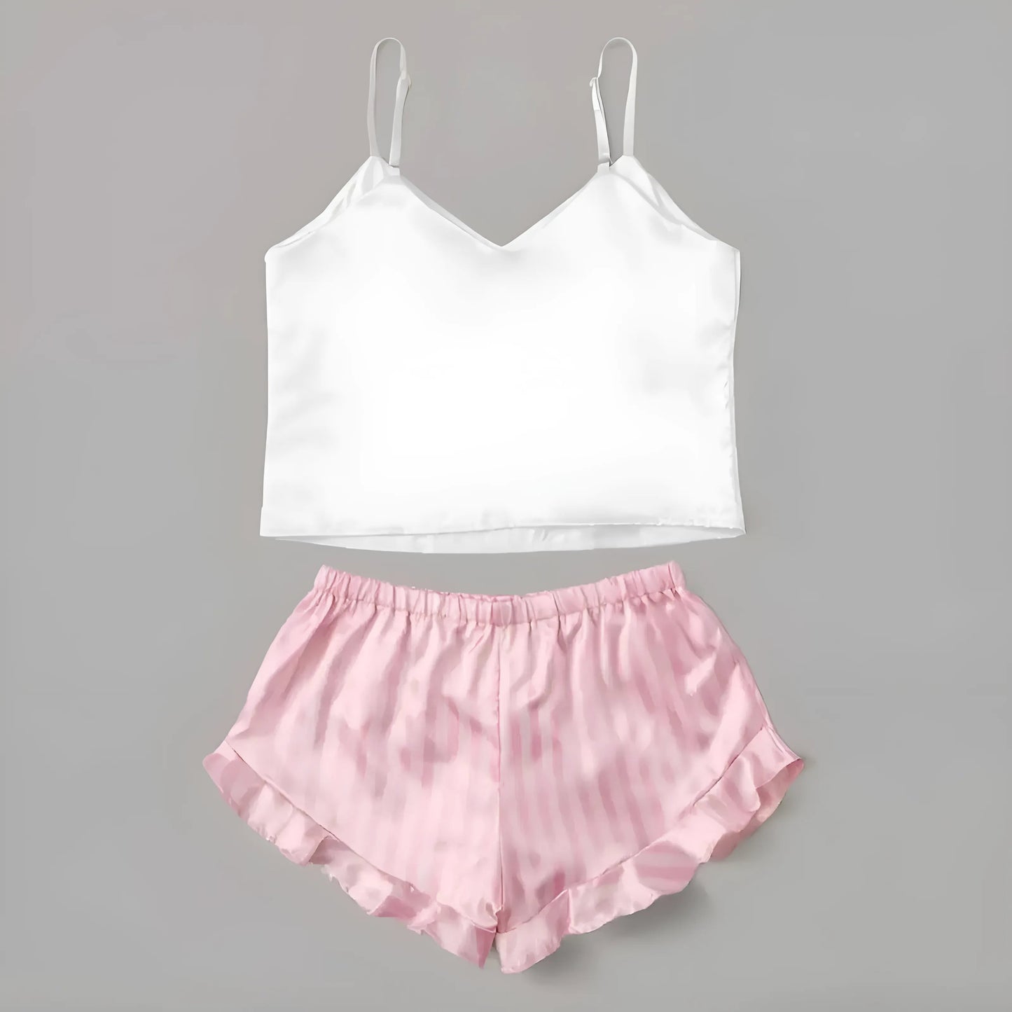 Ensemble de pyjama pour femmes avec top court