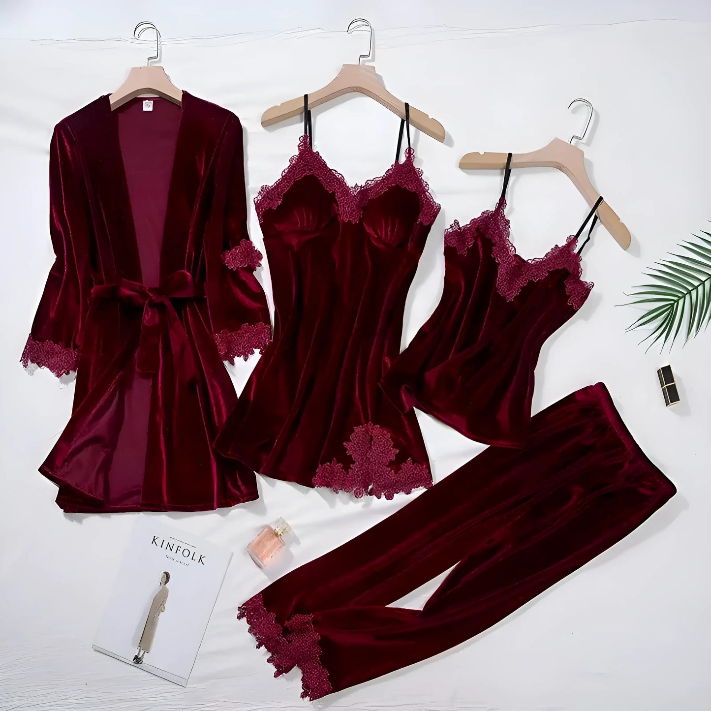 Ensemble de sommeil en velours
