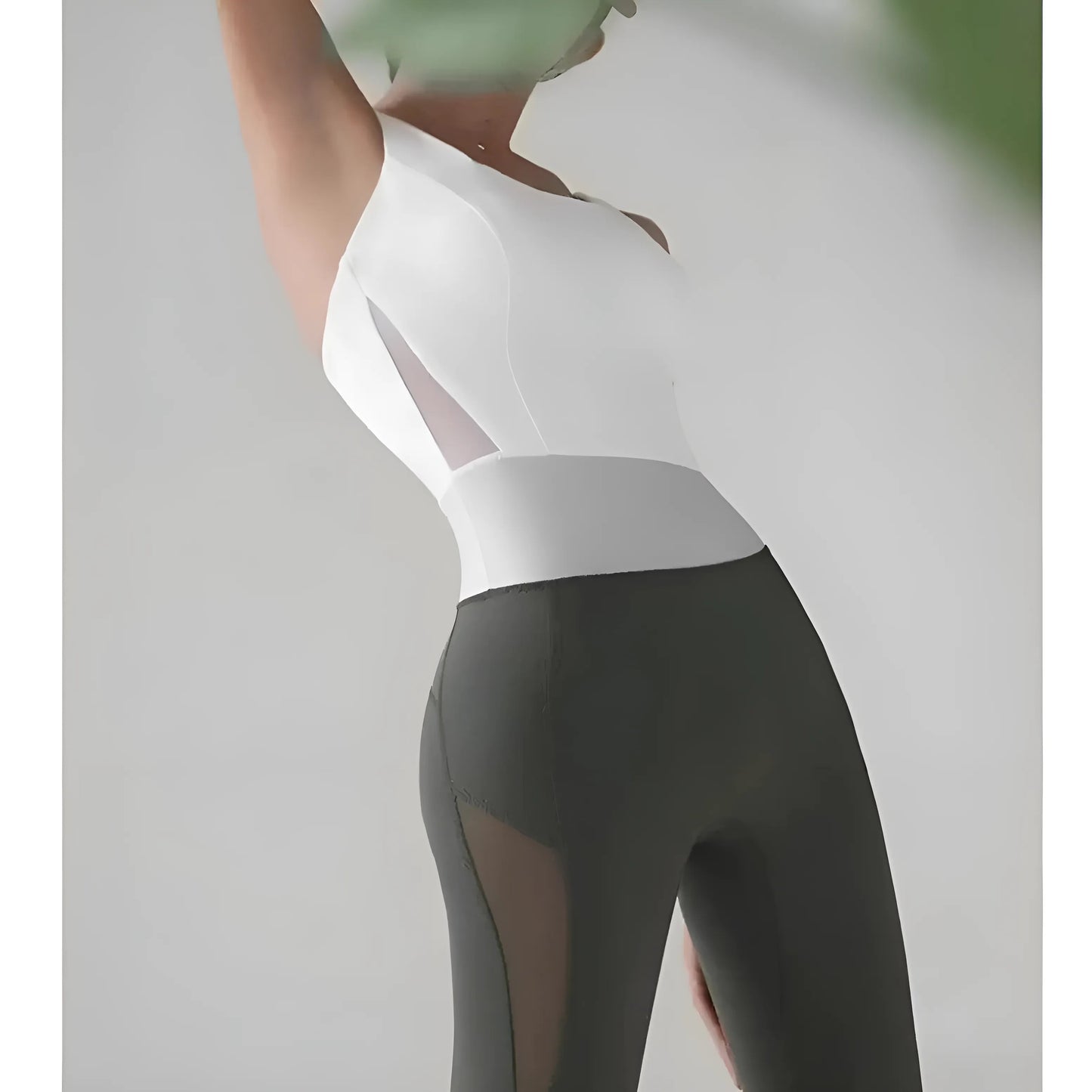 Ensemble de sport une pièce bicolore