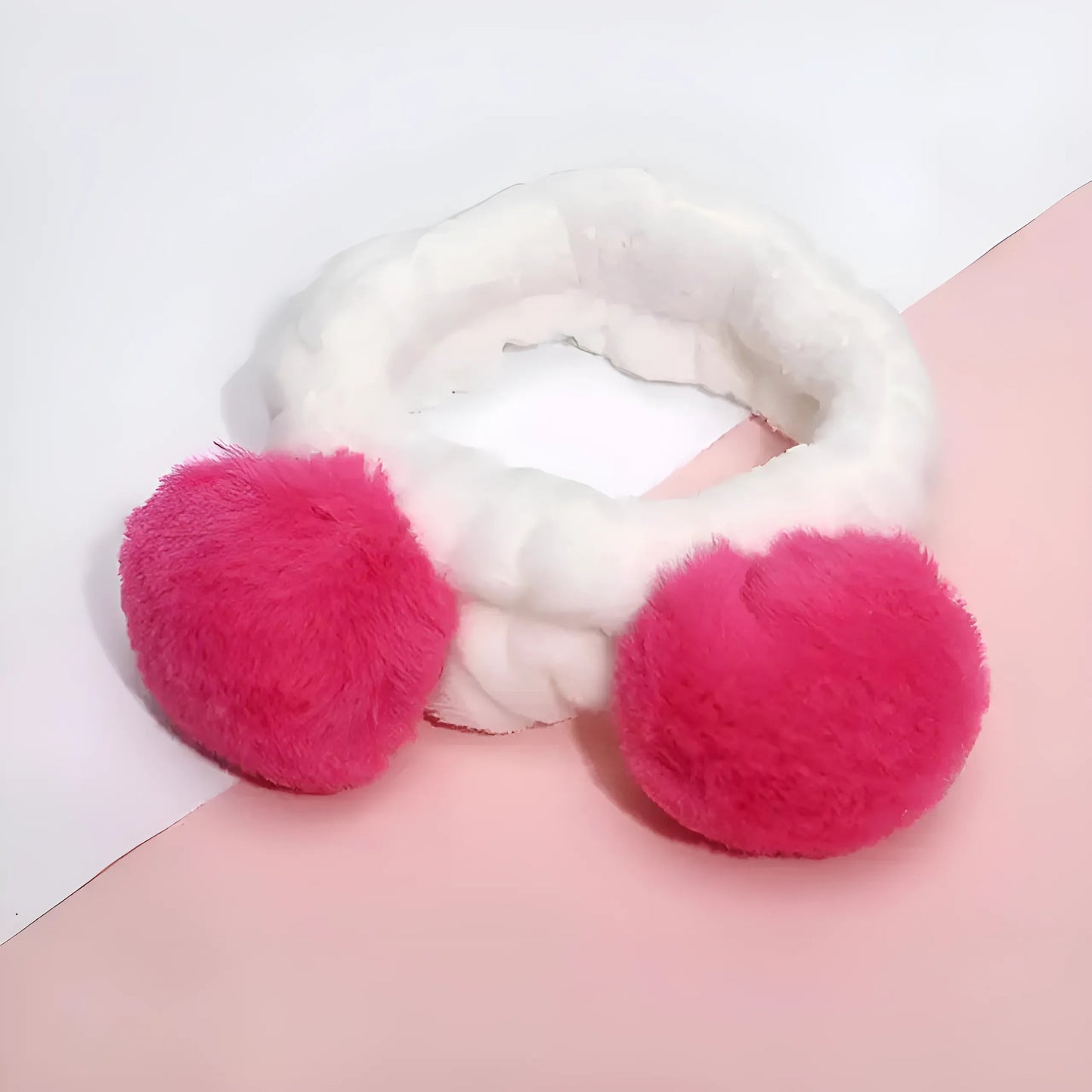 Framboise Bandeau à pompons