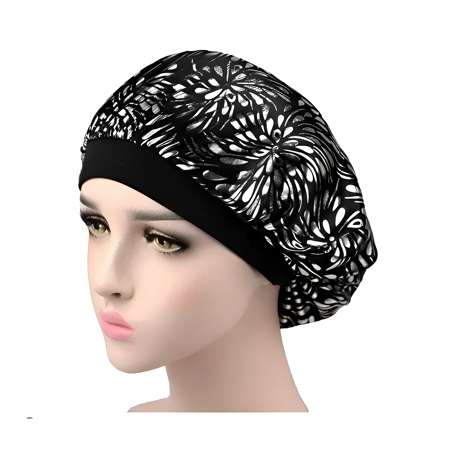 Gris Bonnet de sommeil orné de métal