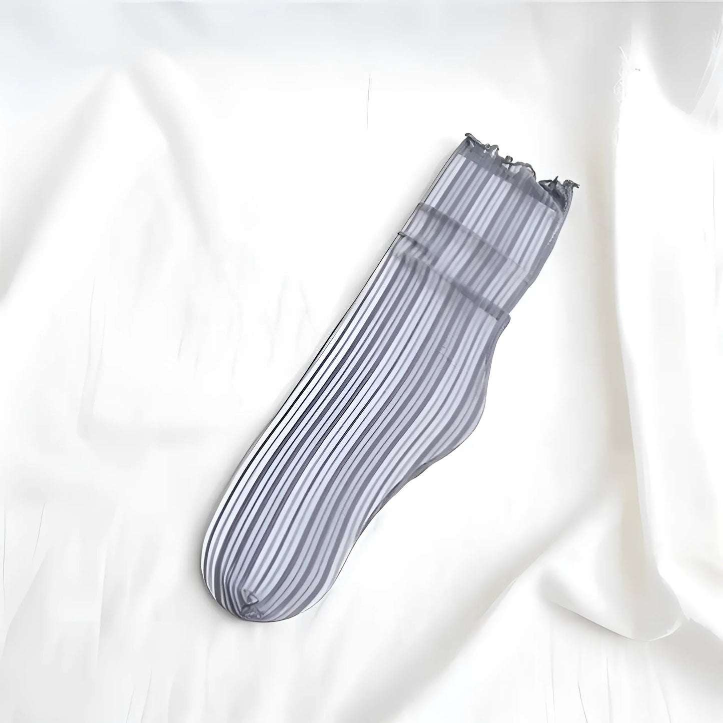 Gris Chaussettes de cheville décoratives