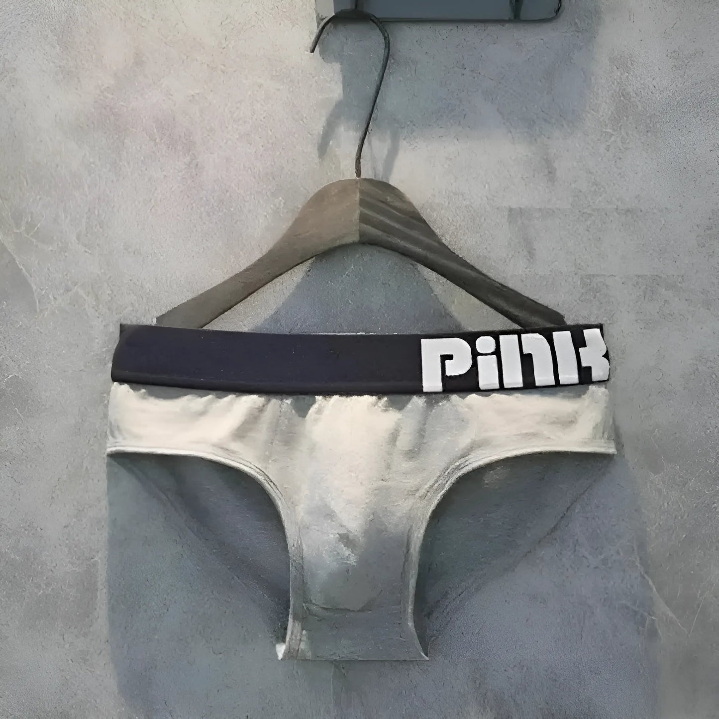 Gris Chaussons pour hommes - Héros rose