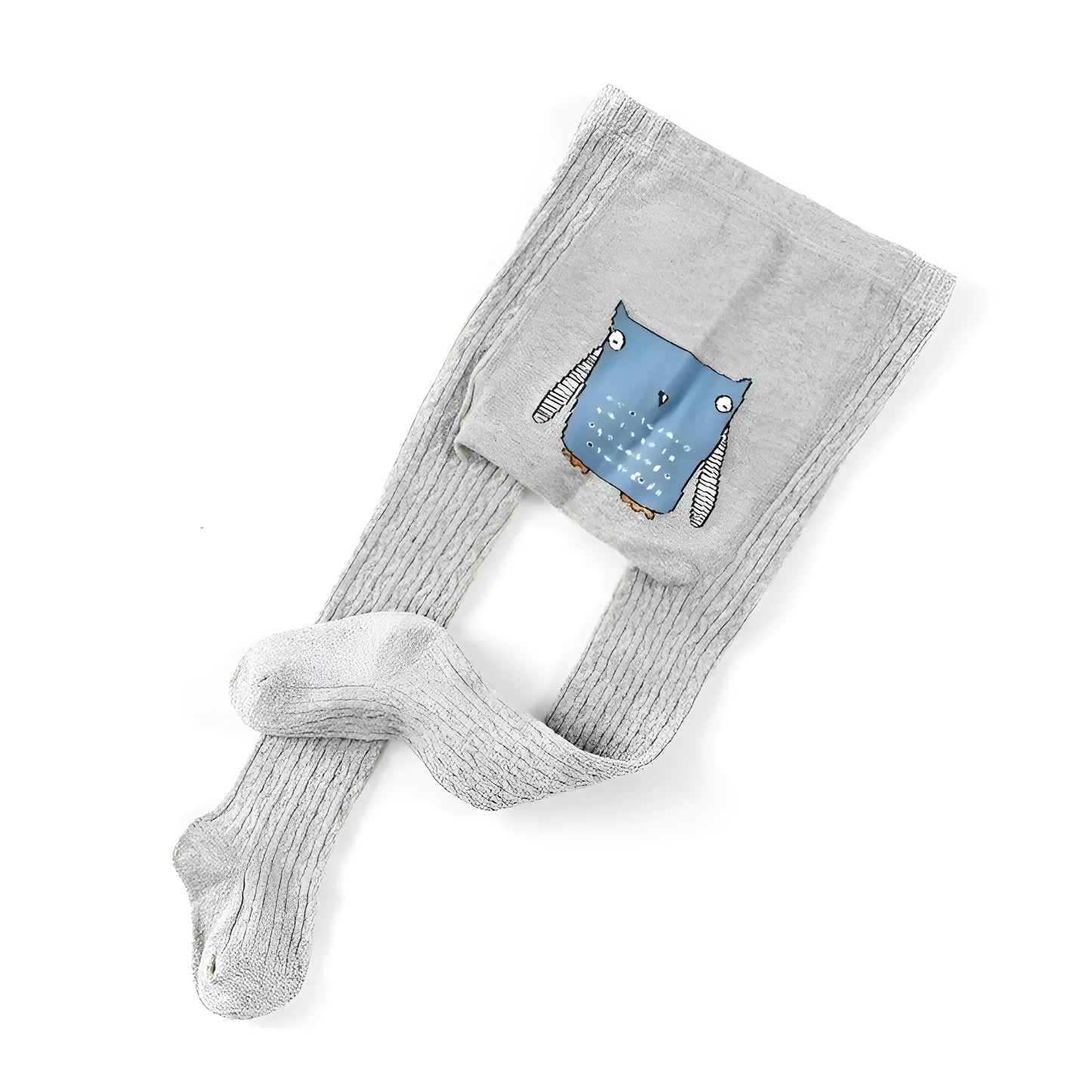 Gris Collants pour enfants avec des motifs d'animaux