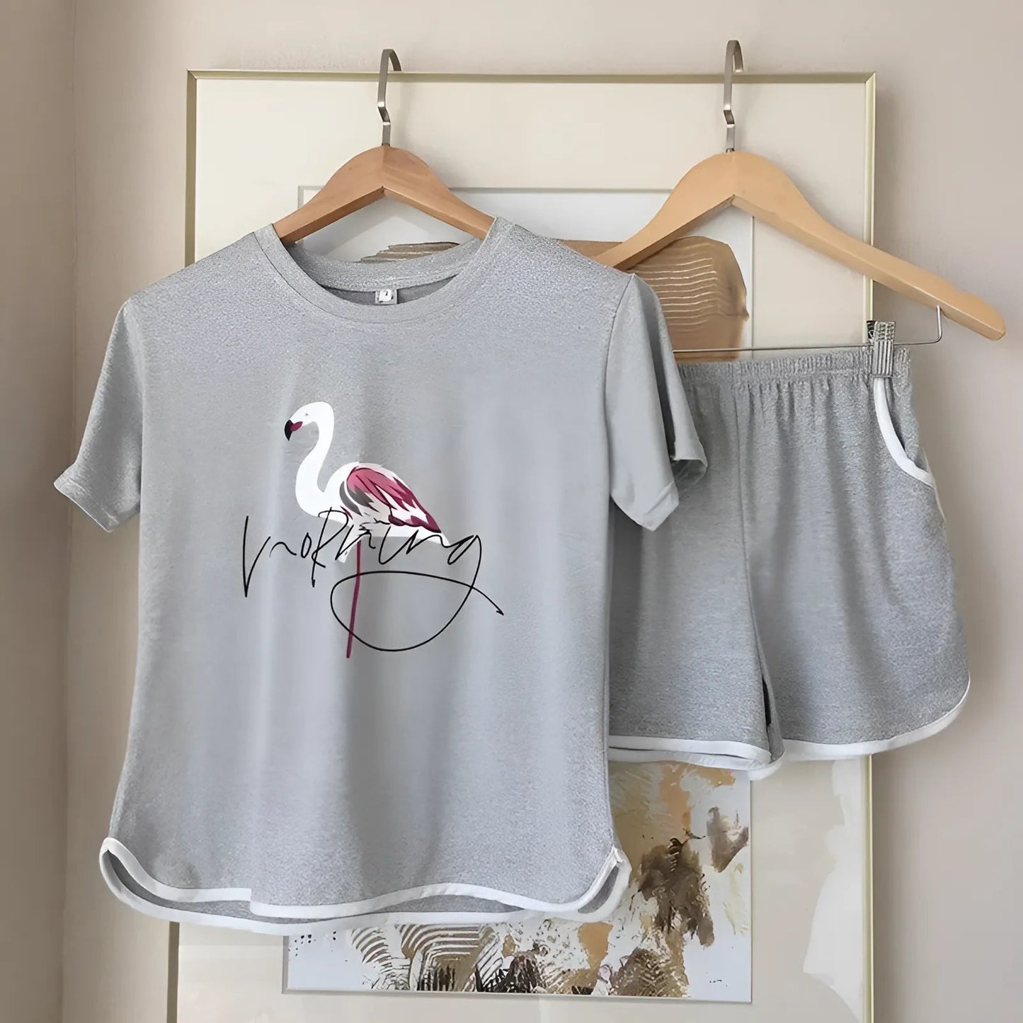 Gris Pyjamas classiques pour femmes