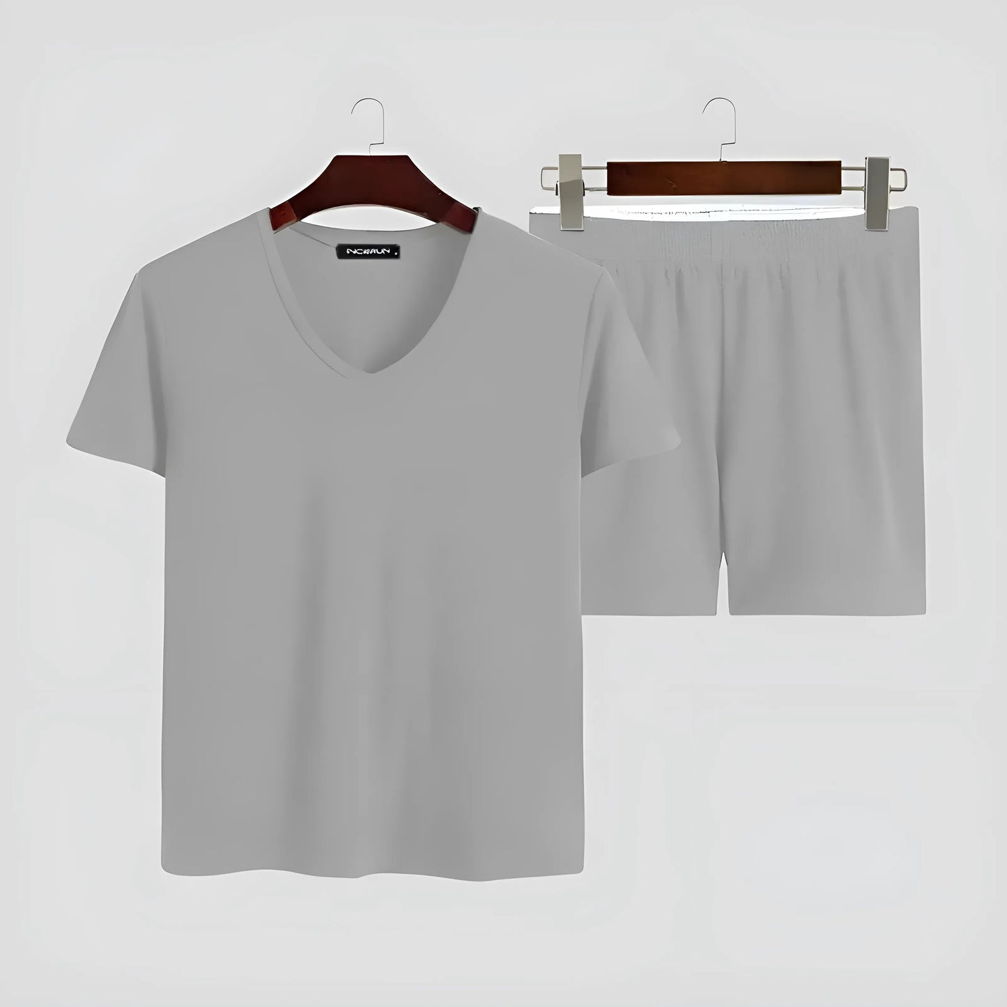 Gris Pyjamas courts pour hommes