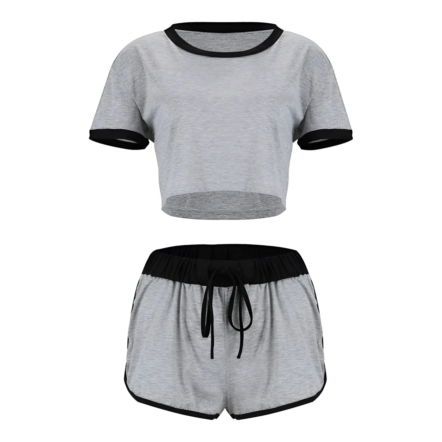 Gris Pyjamas pour femmes avec t-shirt ample